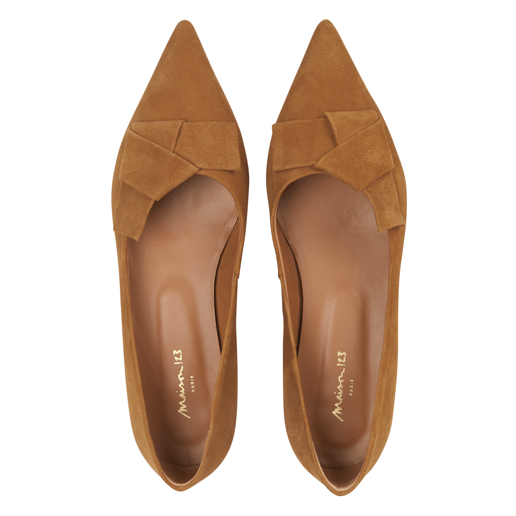 Ballerines en cuir sarah MAISON 123 Beige