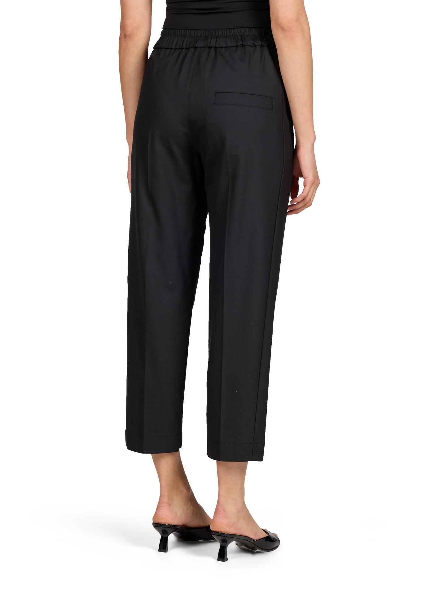 Solid virgin wool trousers TELA Multicolour