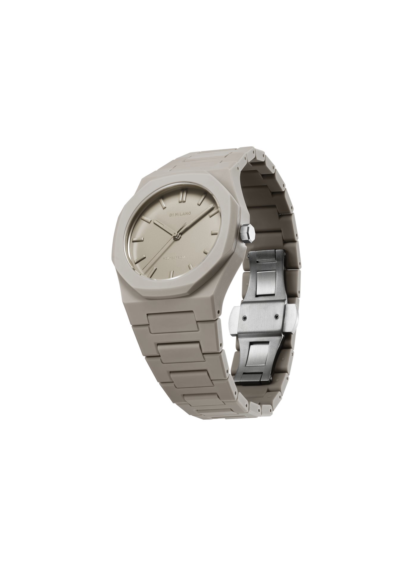 Montre Ecru en polycarbonate D1 MILANO Marron