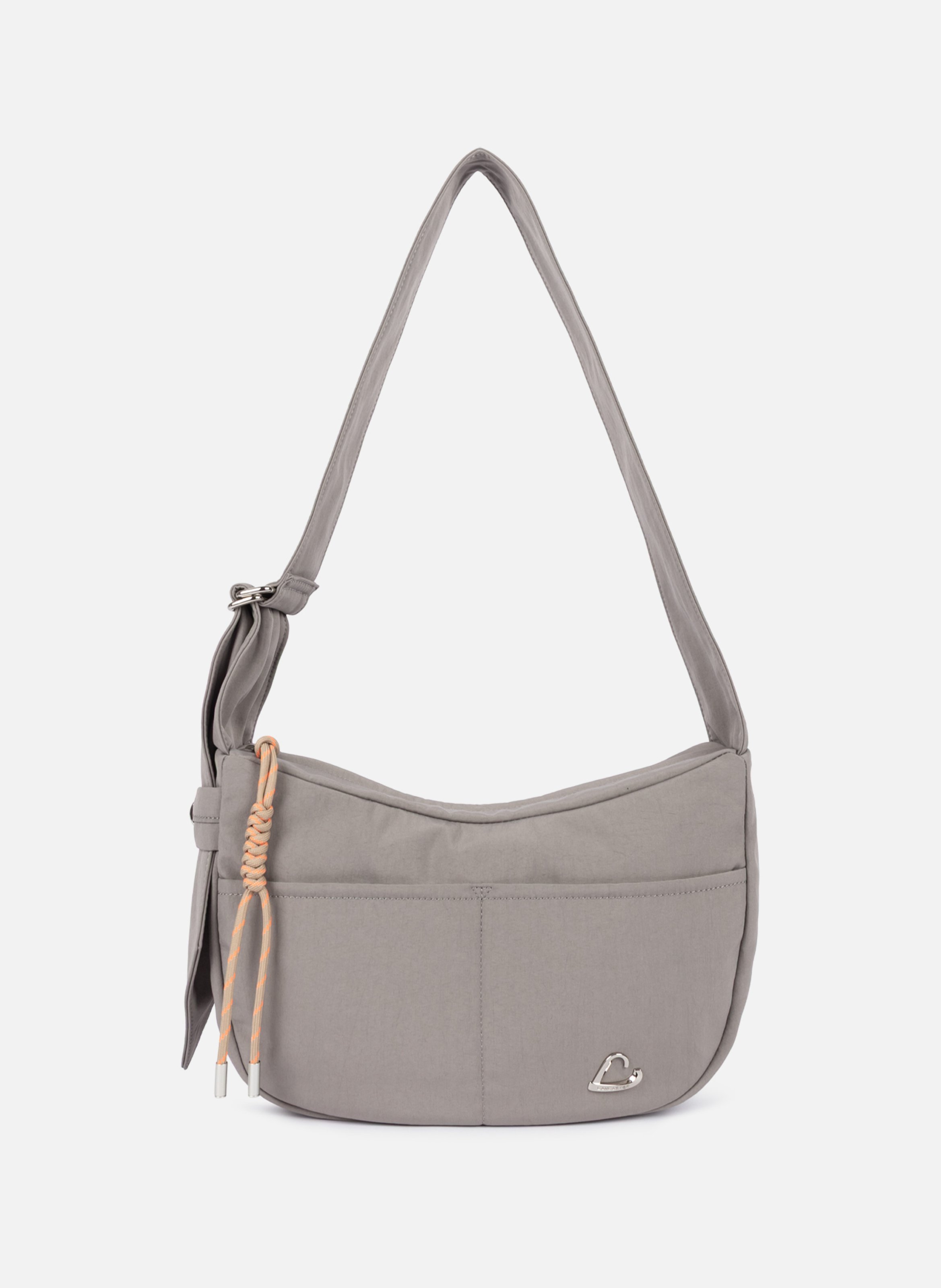 Sac besace - basic love LANCASTER Gris