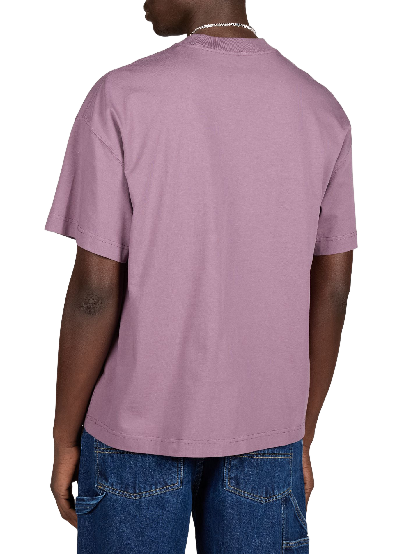 T-shirt embroidered with brand logo in cotton CARHARTT WIP Pink