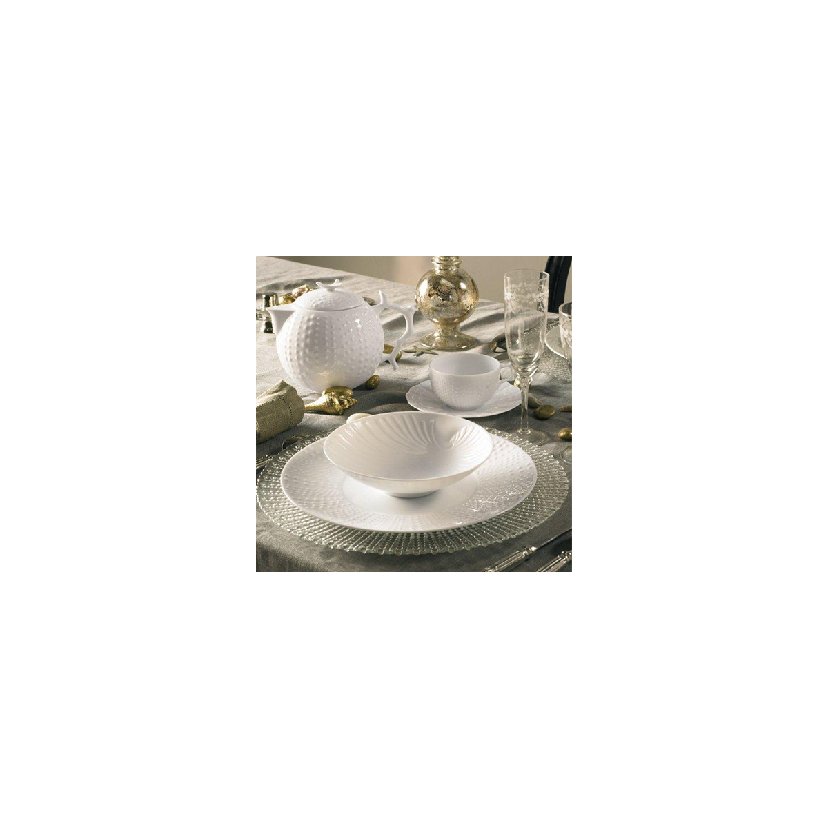 Corail - assiette à pain 15.5 cm (lot de 6) MEDARD DE NOBLAT Blanc