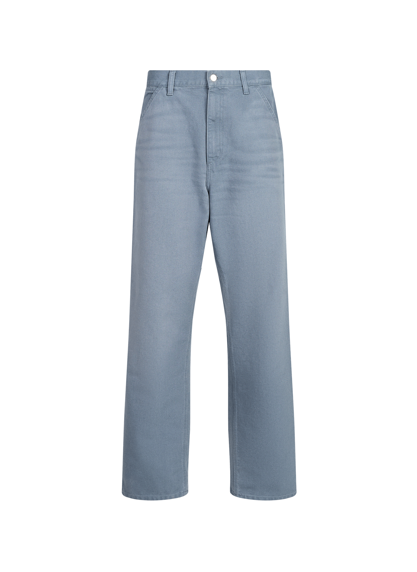 Einfarbige Baumwollhose CARHARTT WIP Blau