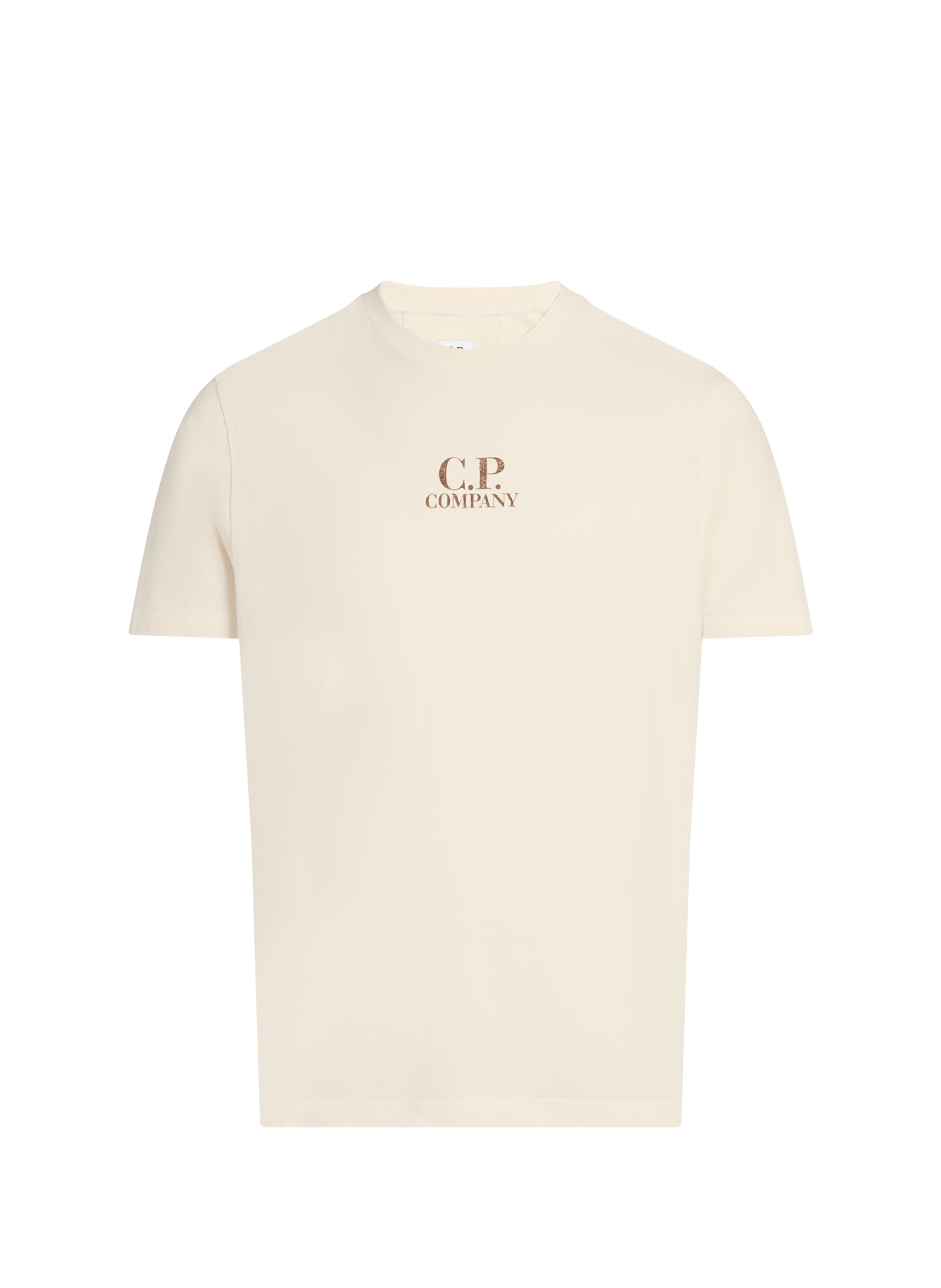 T-shirt imprimé en coton CP COMPANY Beige