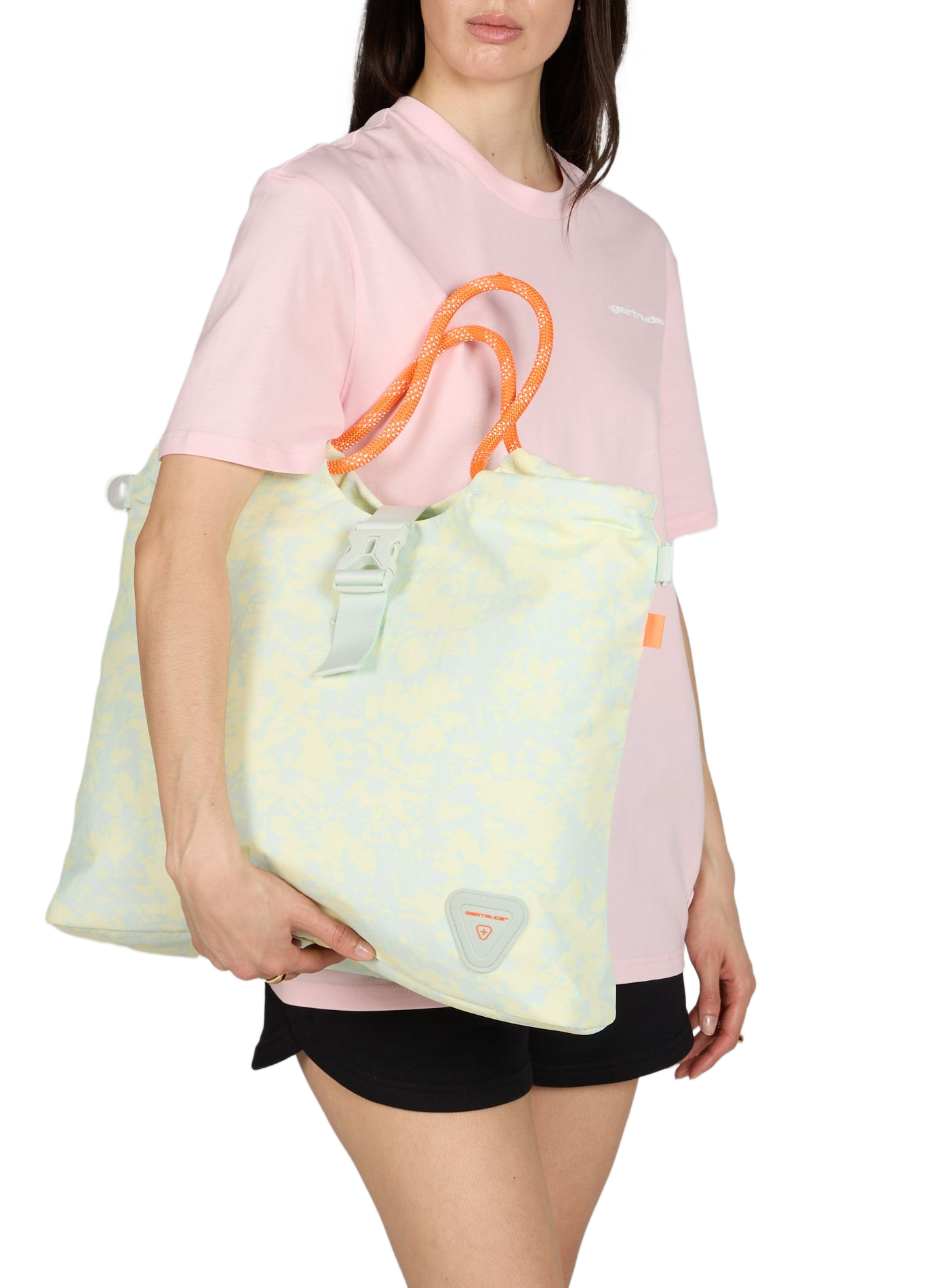 Sac cabas Tevy Flowers GERTRUDE ET GASTON Vert