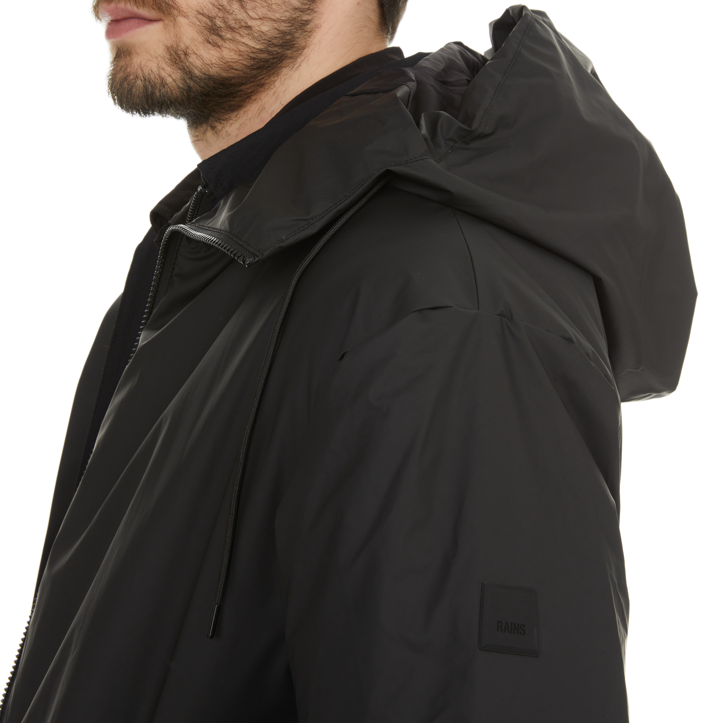 Waxed jacket  RAINS Black