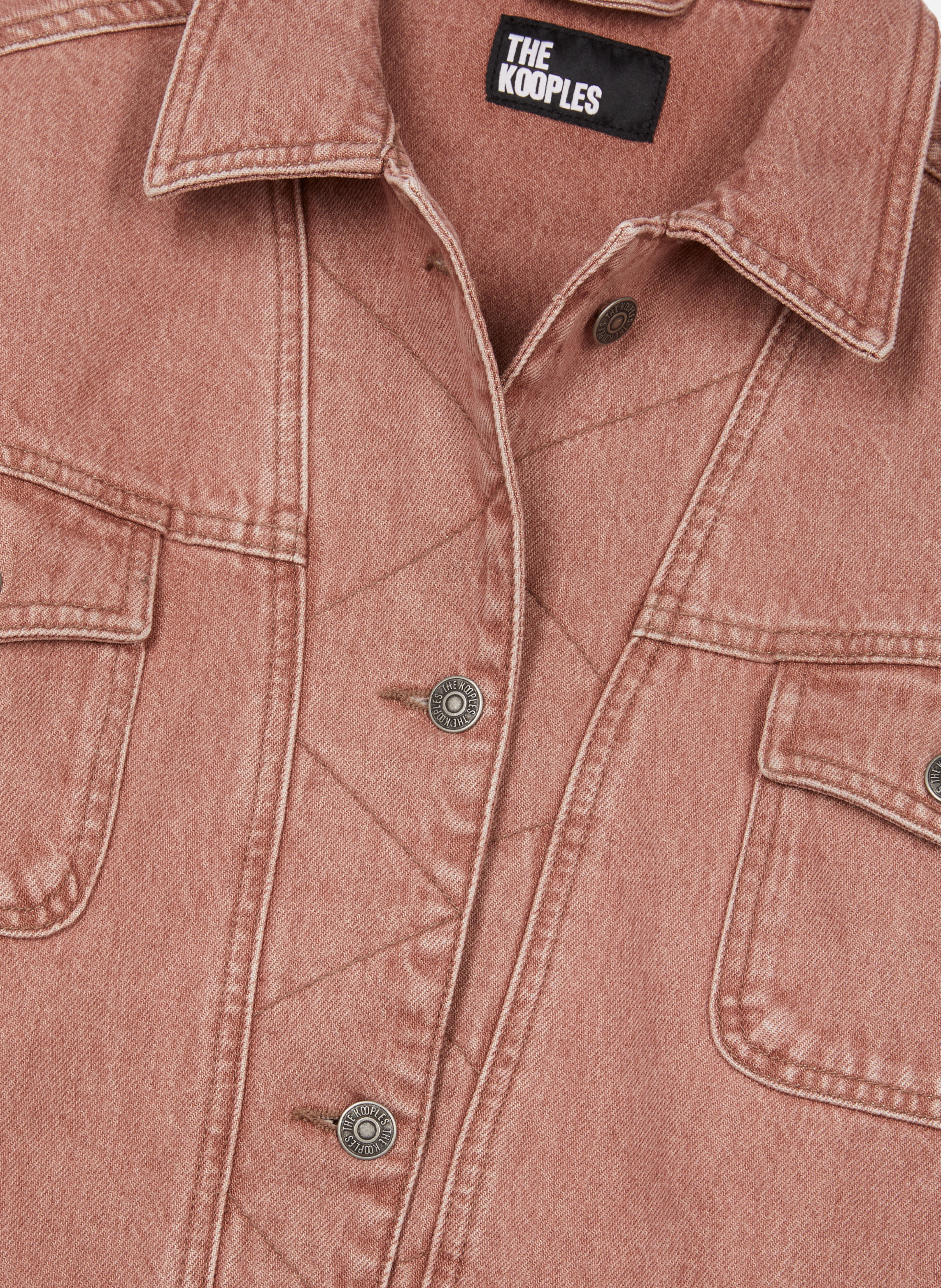 Blouson oversize en denim THE KOOPLES Rose
