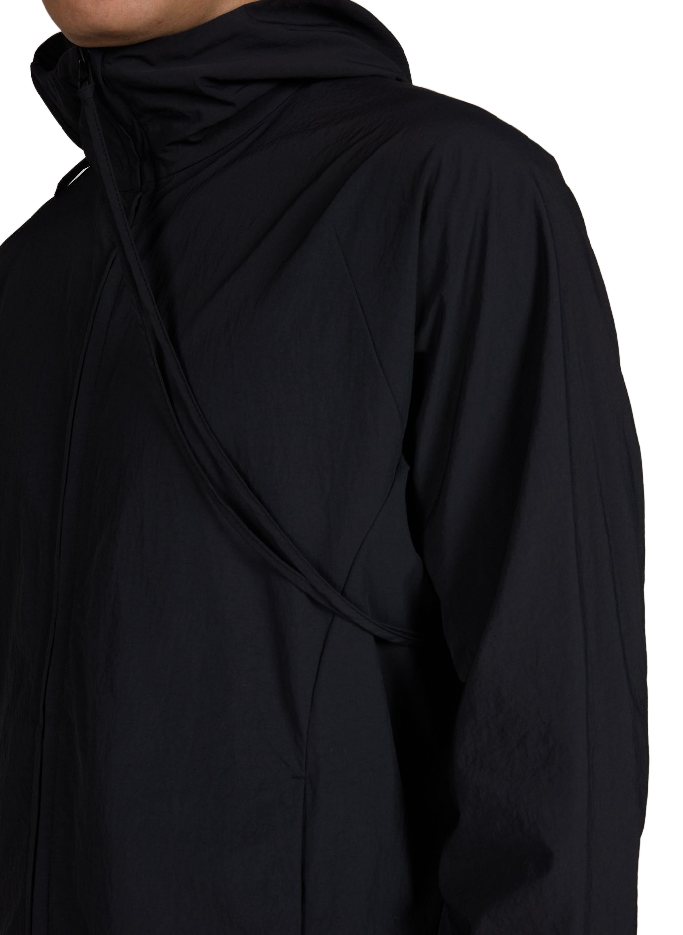 Veste à capuche à ouverture zippée à l'arrière POST ARCHIVE FACTION Noir