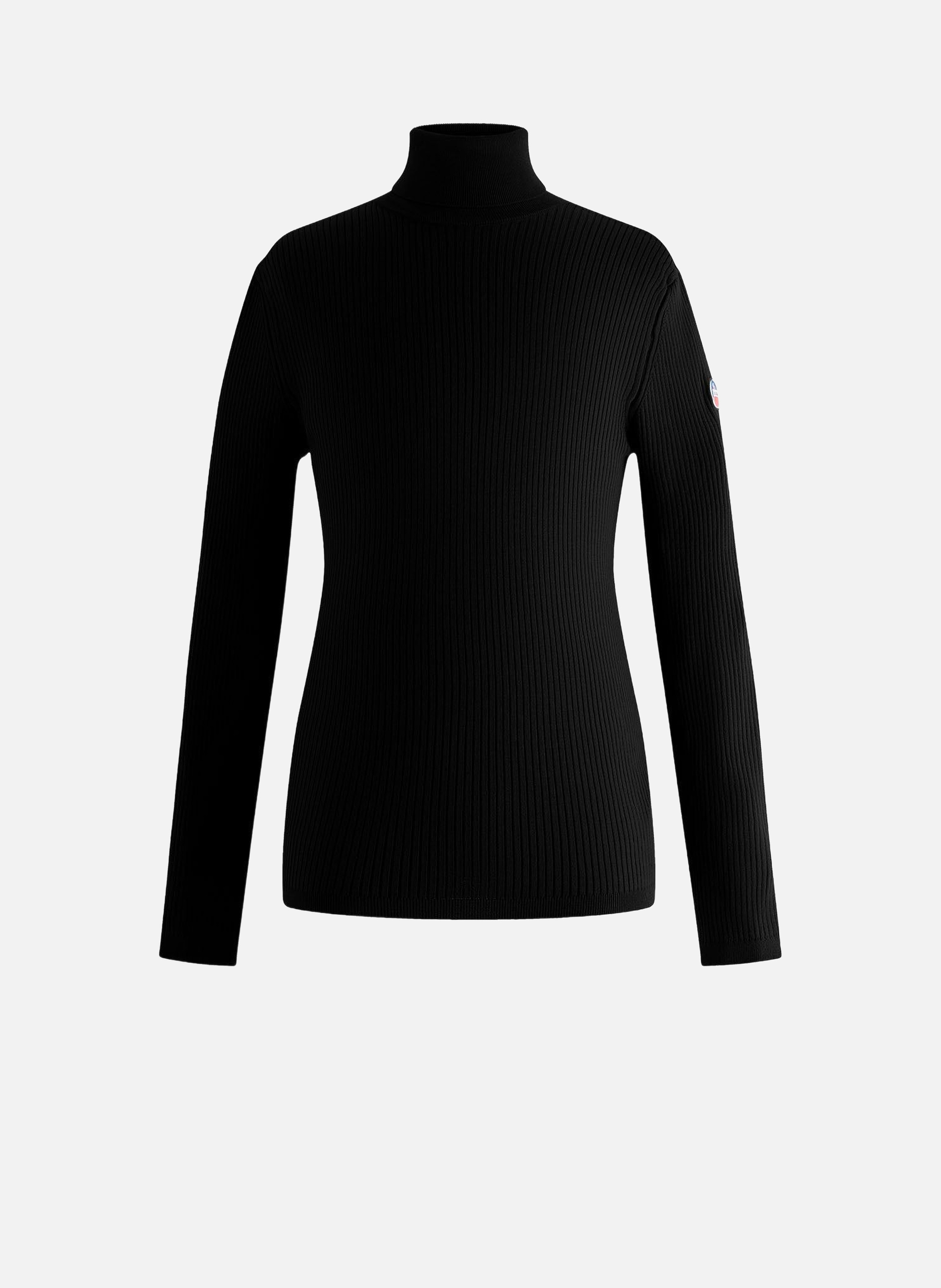 Pull ceillac col roulé coupe ajustée FUSALP Noir