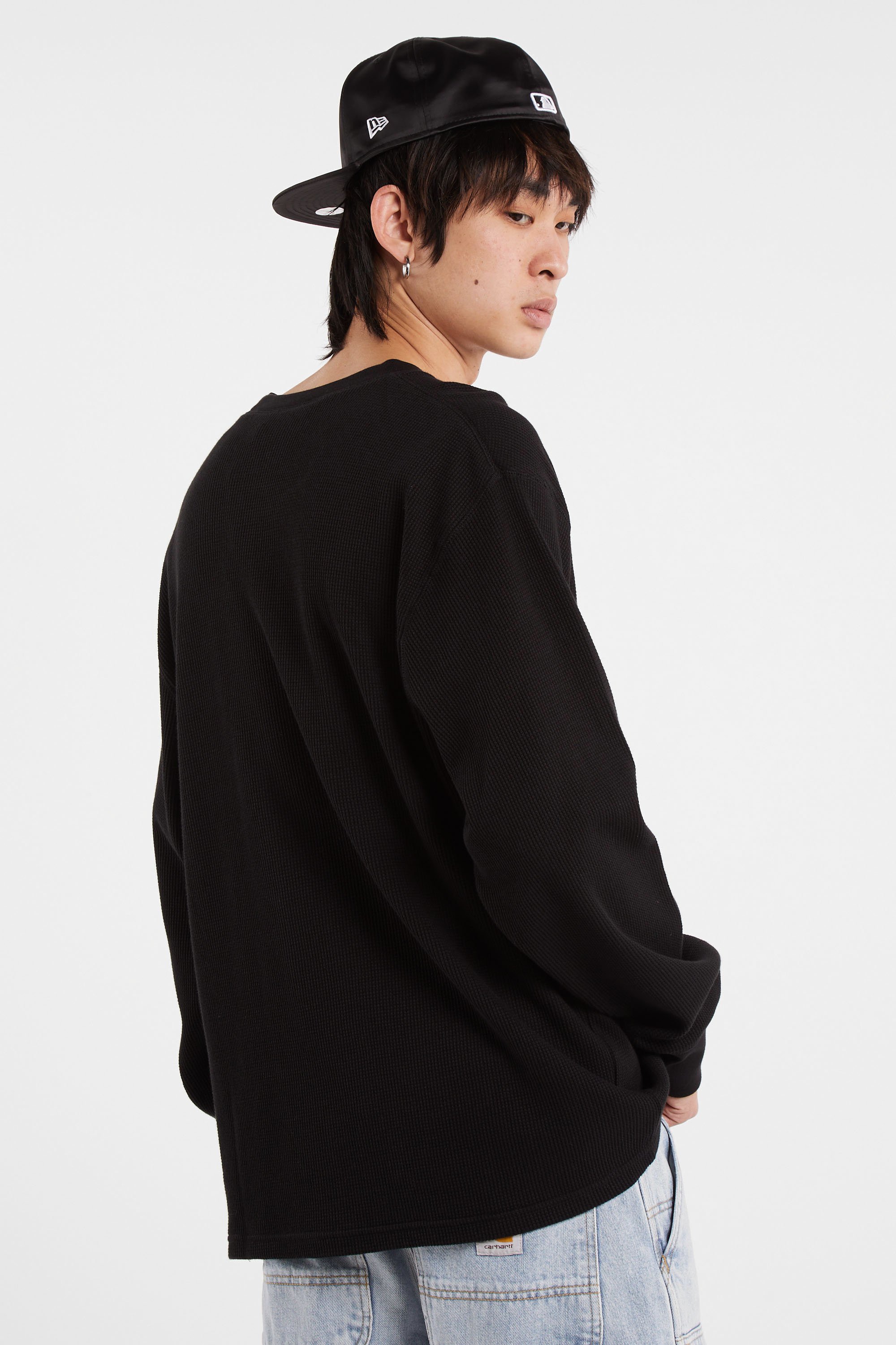 T-shirt l/s eightynine waffle t-shirt CARHARTT WIP Noir