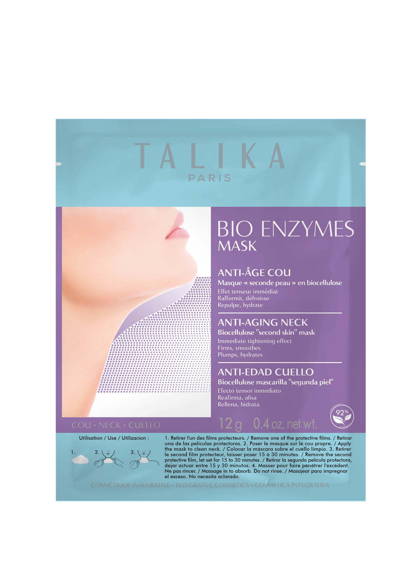 Coreen Bio Enzymes - Mask Cou en biocellulose TALIKA No color
