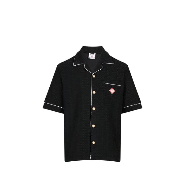 Chemise texturé en tissu éponge en coton mélangé Chemise texturé en tissu éponge en coton mélangé
