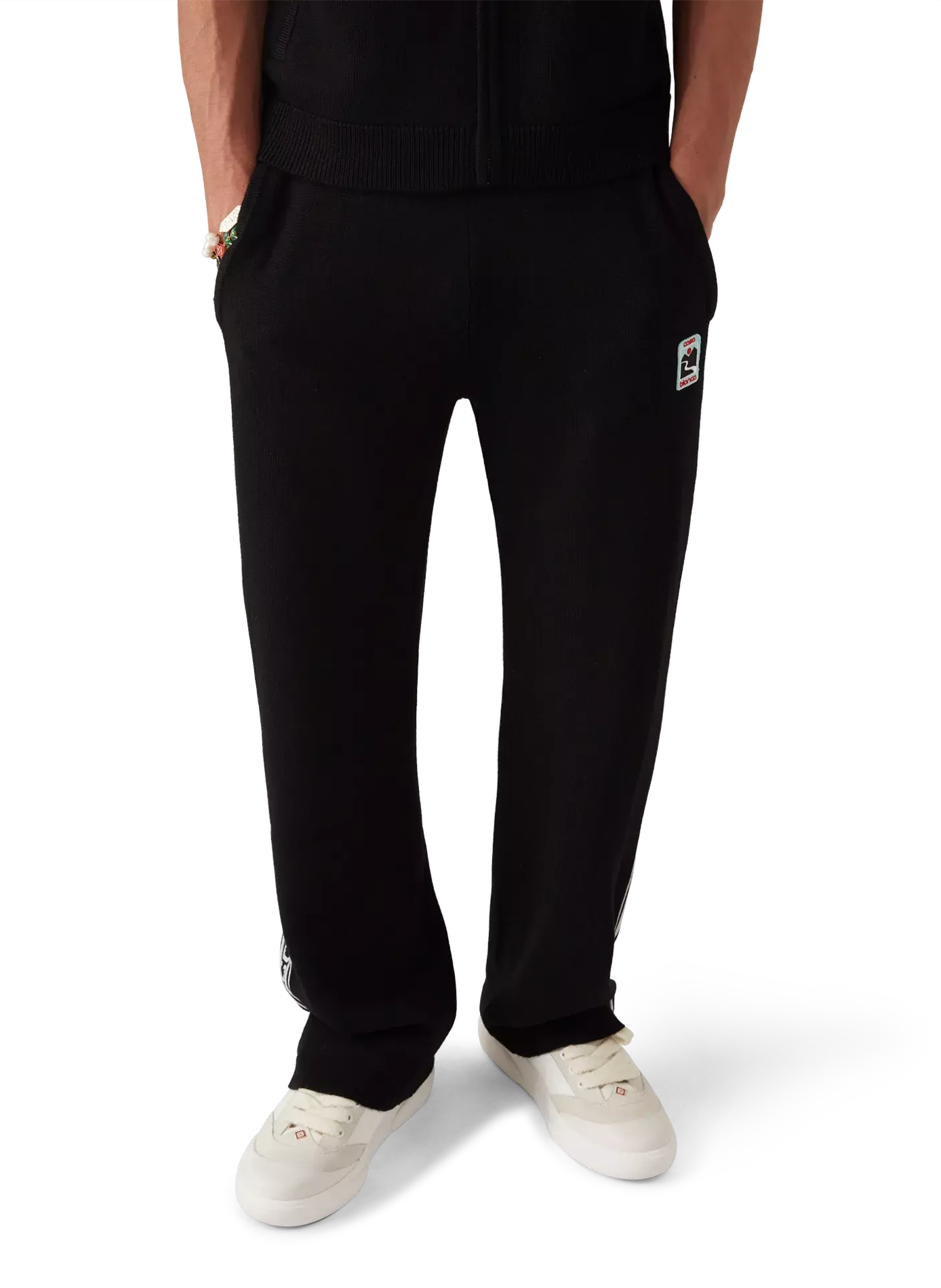 Flowy merino wool trousers CASABLANCA PARIS Black
