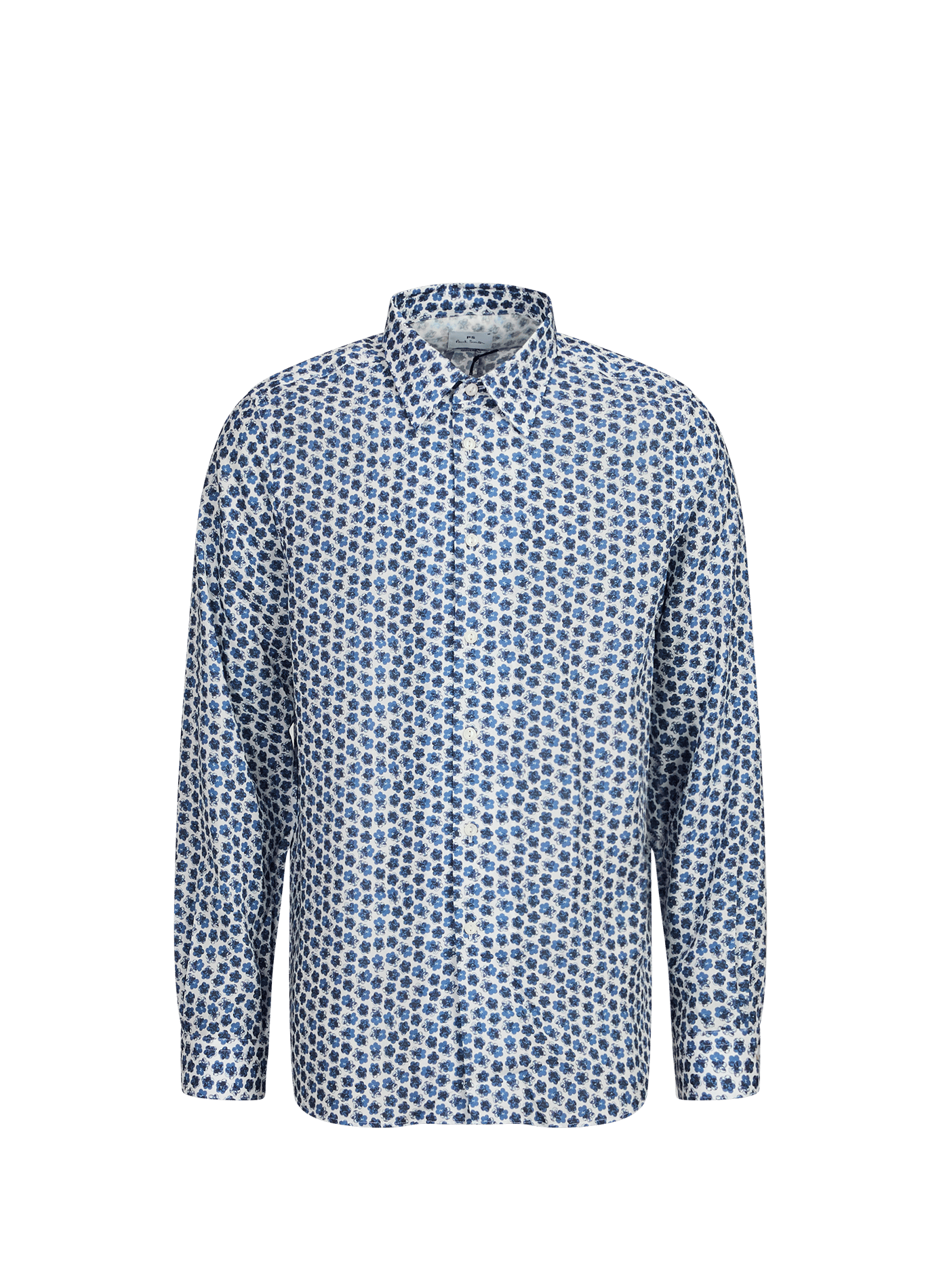 Straight shirt with floral pattern PAUL SMITH Blue