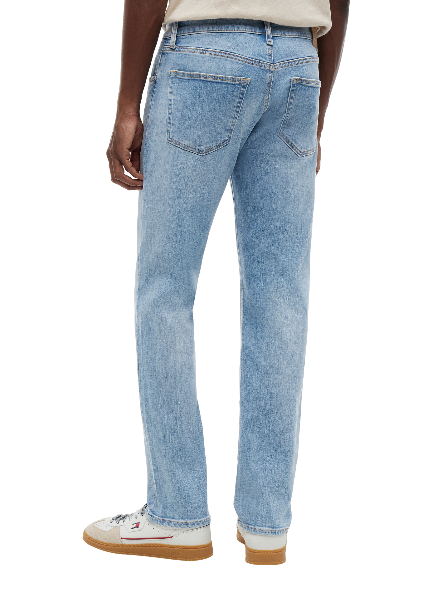 Washed straight-fit jeans TOMMY HILFIGER Blue