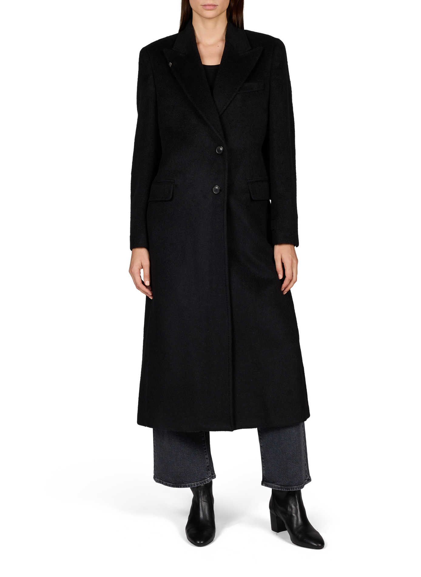 Manteau long texturé à coupe oversize OUR LEGACY Noir