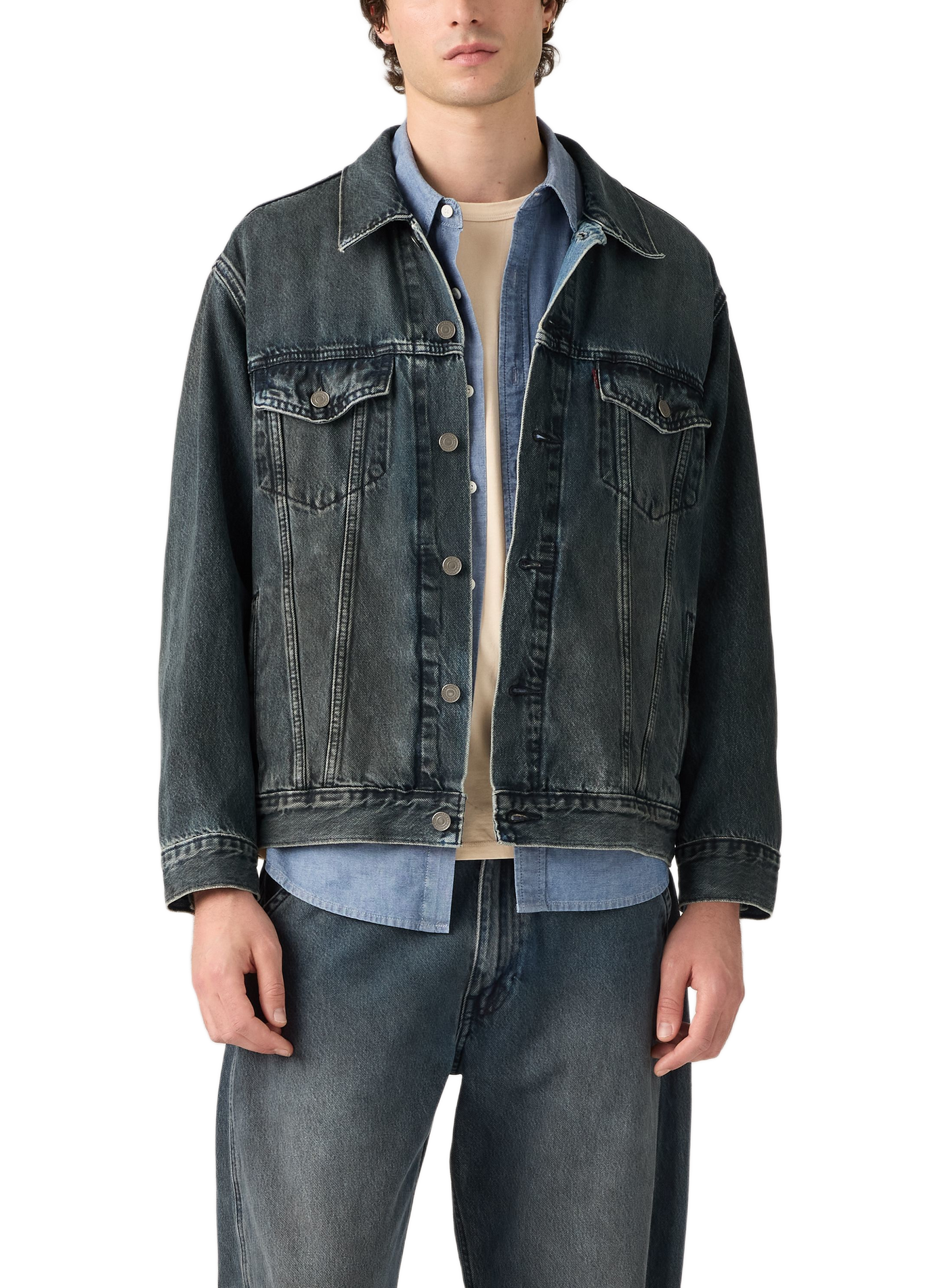 Gerade geschnittene Jacke aus Baumwoll-Denim | Blau LEVI'S Herren