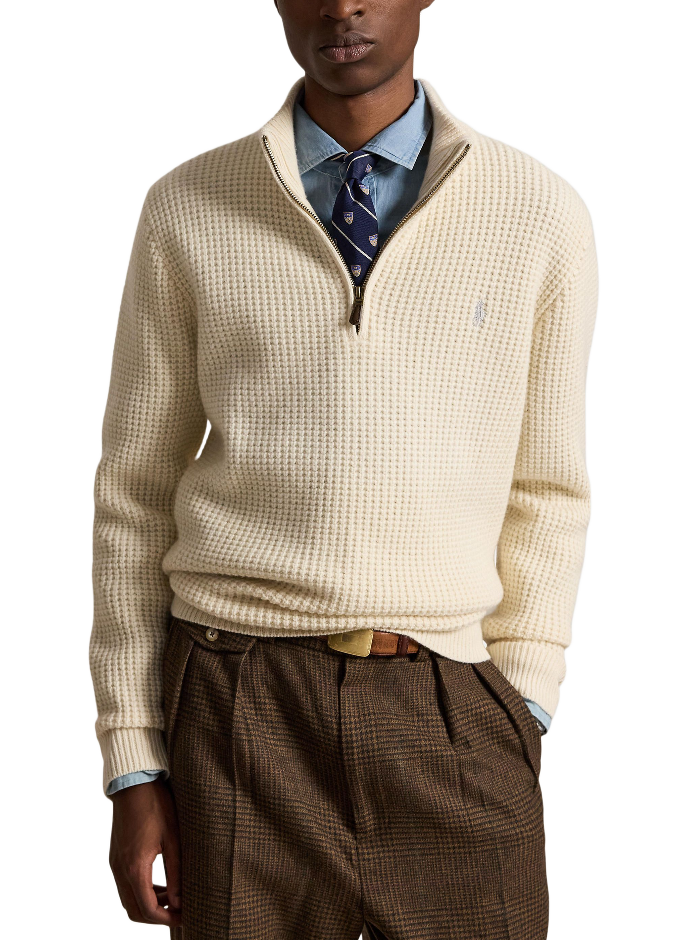 Trui met polokraag van gemengde wol POLO RALPH LAUREN Beige