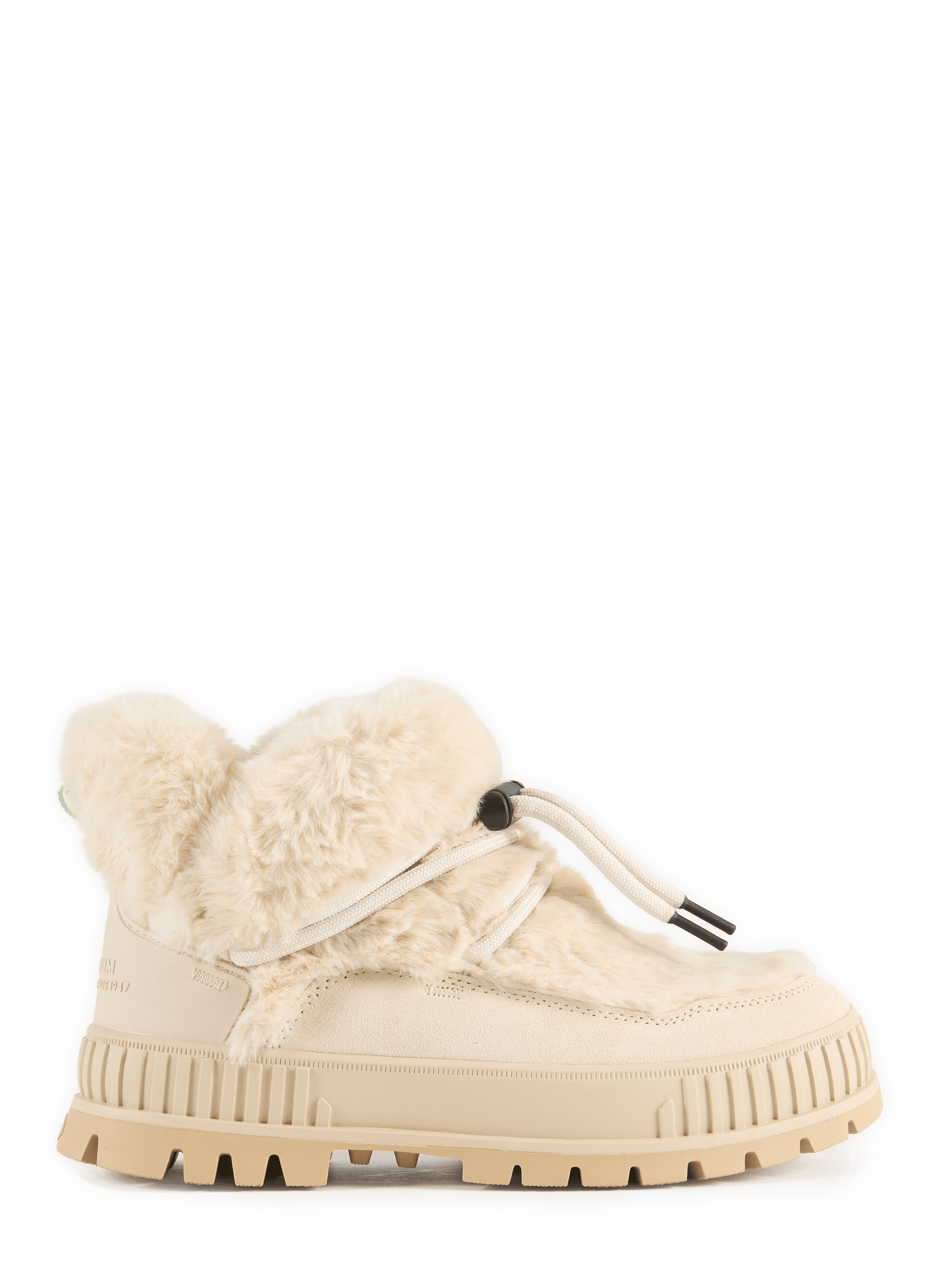 Two-material boots PALLADIUM Beige