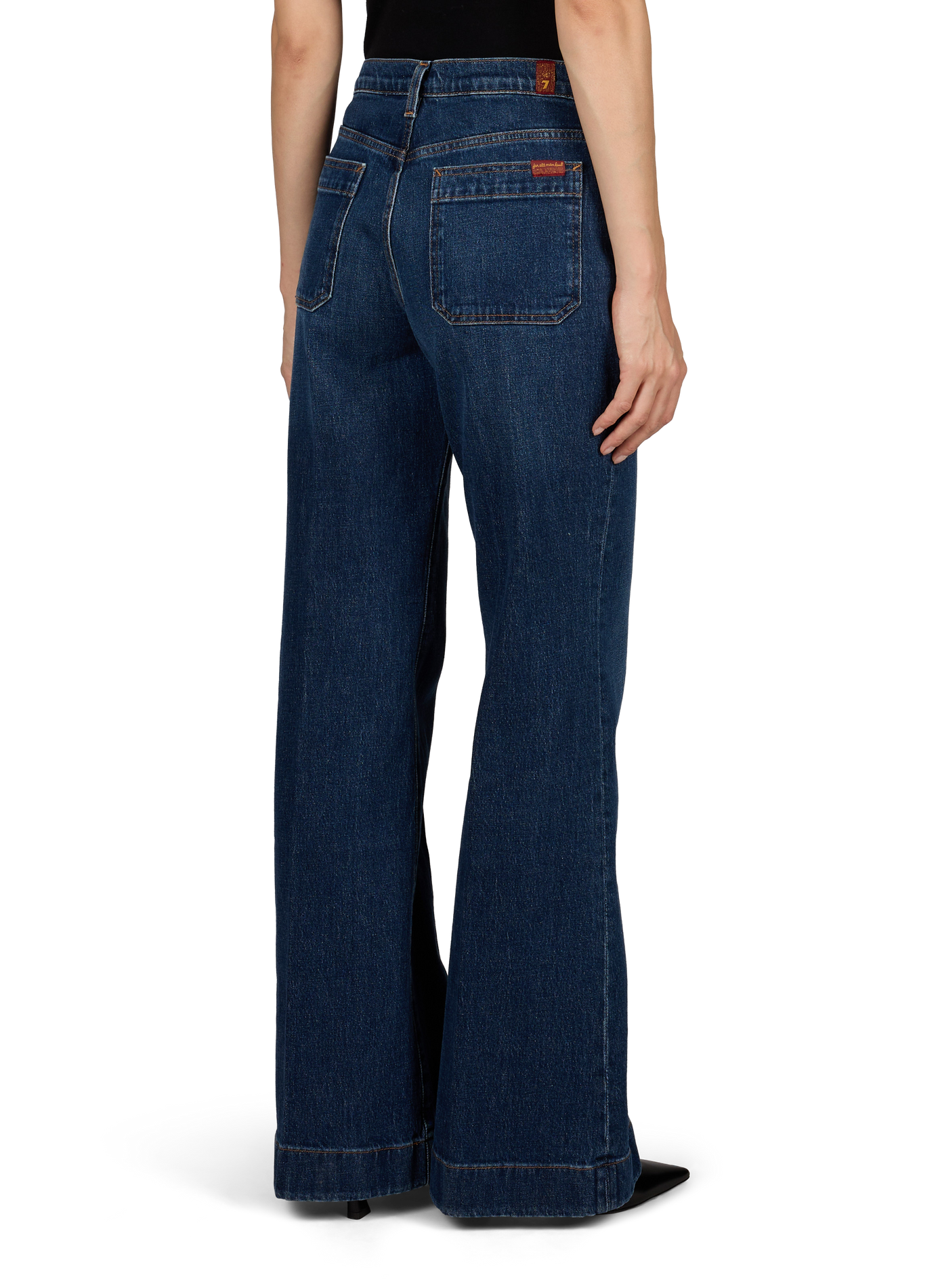 Wide cotton jeans 7 FOR ALL MANKIND Blue