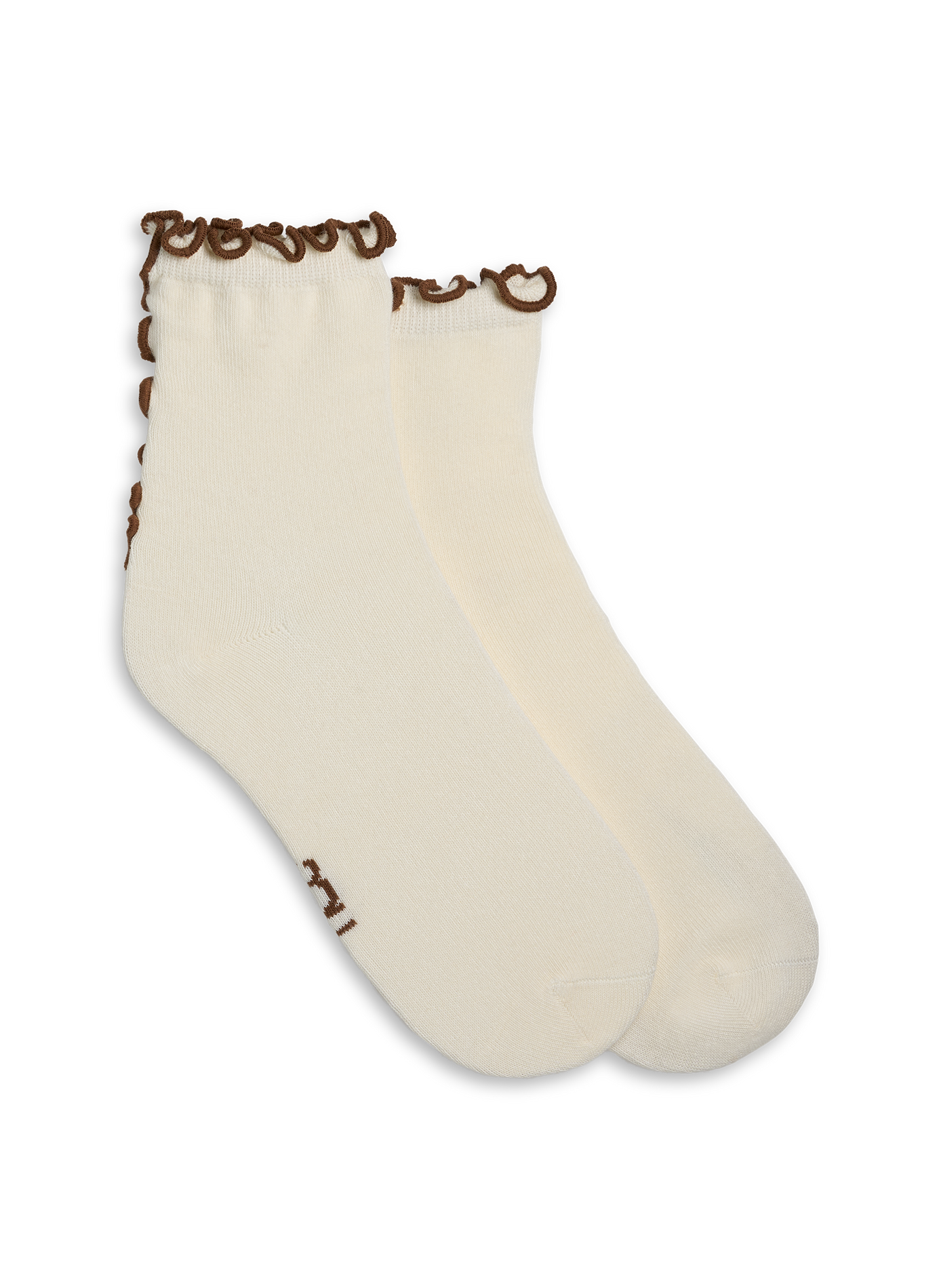 Mid-calf socks with scalloped edges UGG Beige