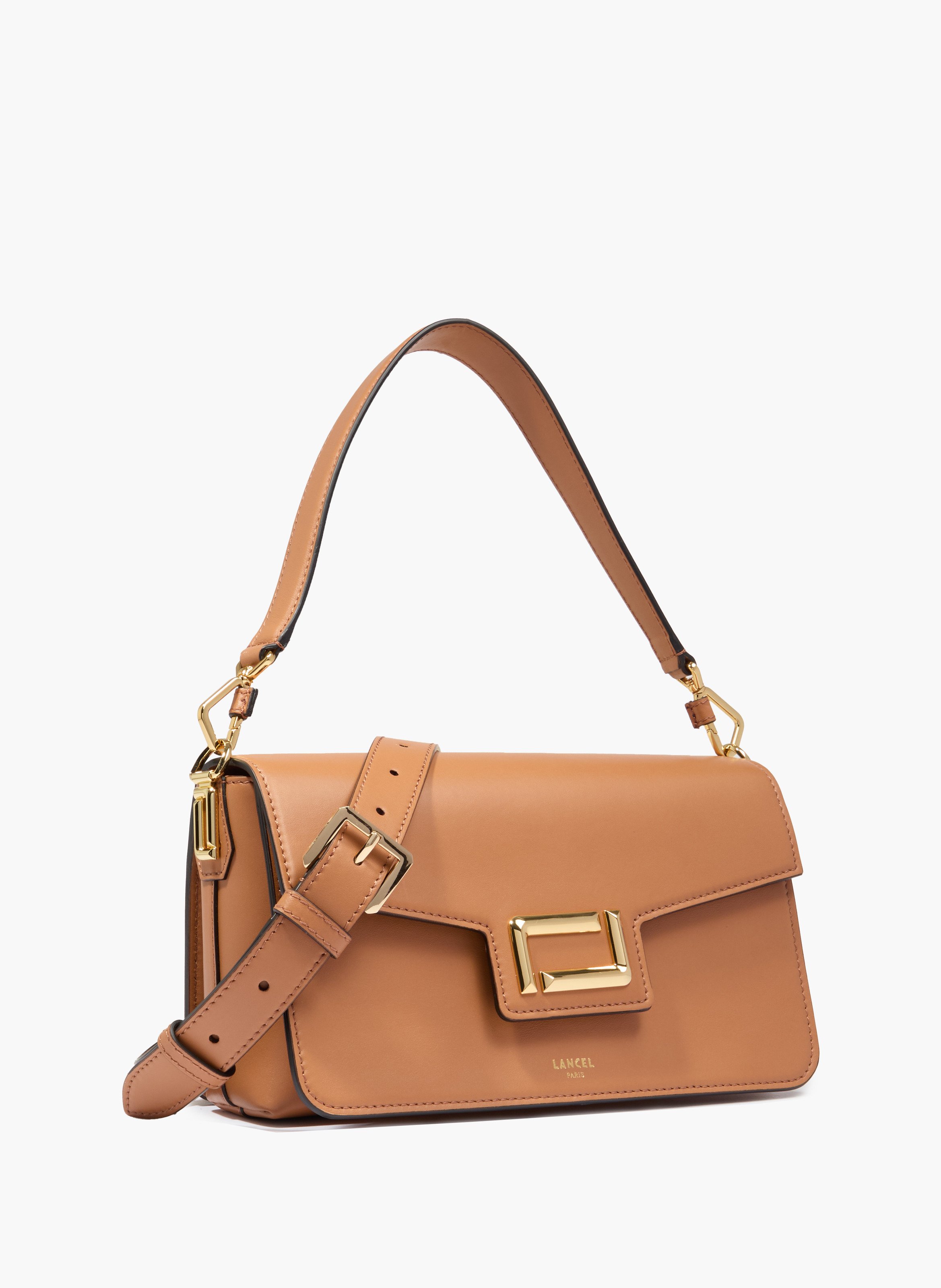 Sac rabat m angèle de lancel en cuir LANCEL Marron