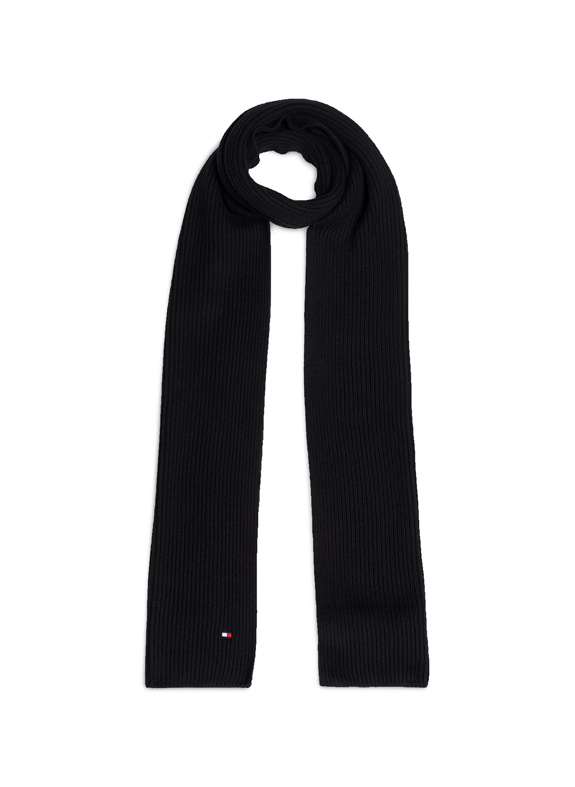 TOMMY HILFIGER Cotton scarf Black