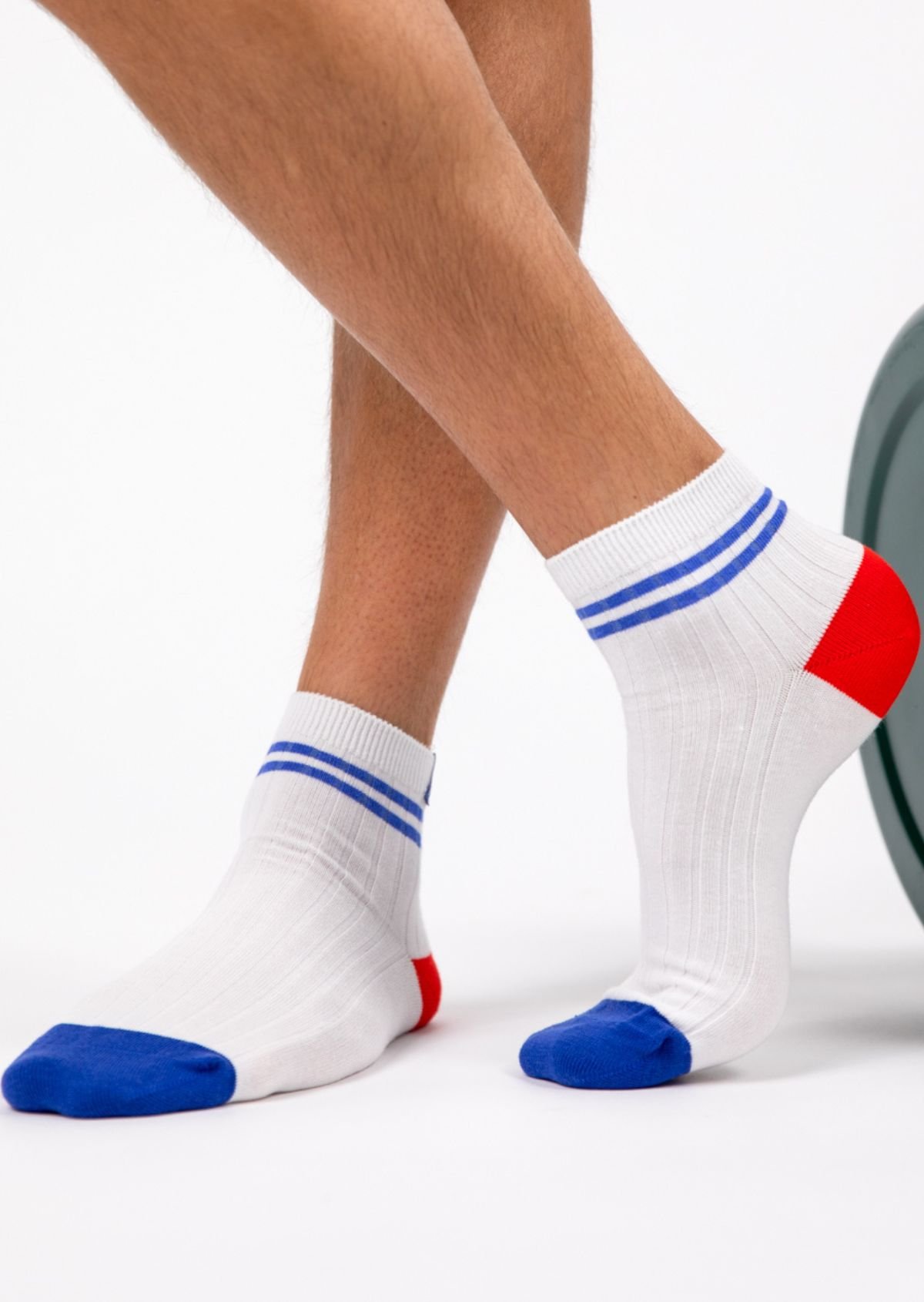 Chaussettes en coton peigné mi-hautes BILLYBELT Blanc