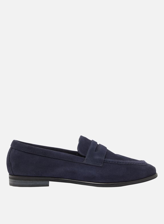 Mocassins en cuir velours aca Bleu by JONAK JONAK Mocassins en cuir velours aca Bleu