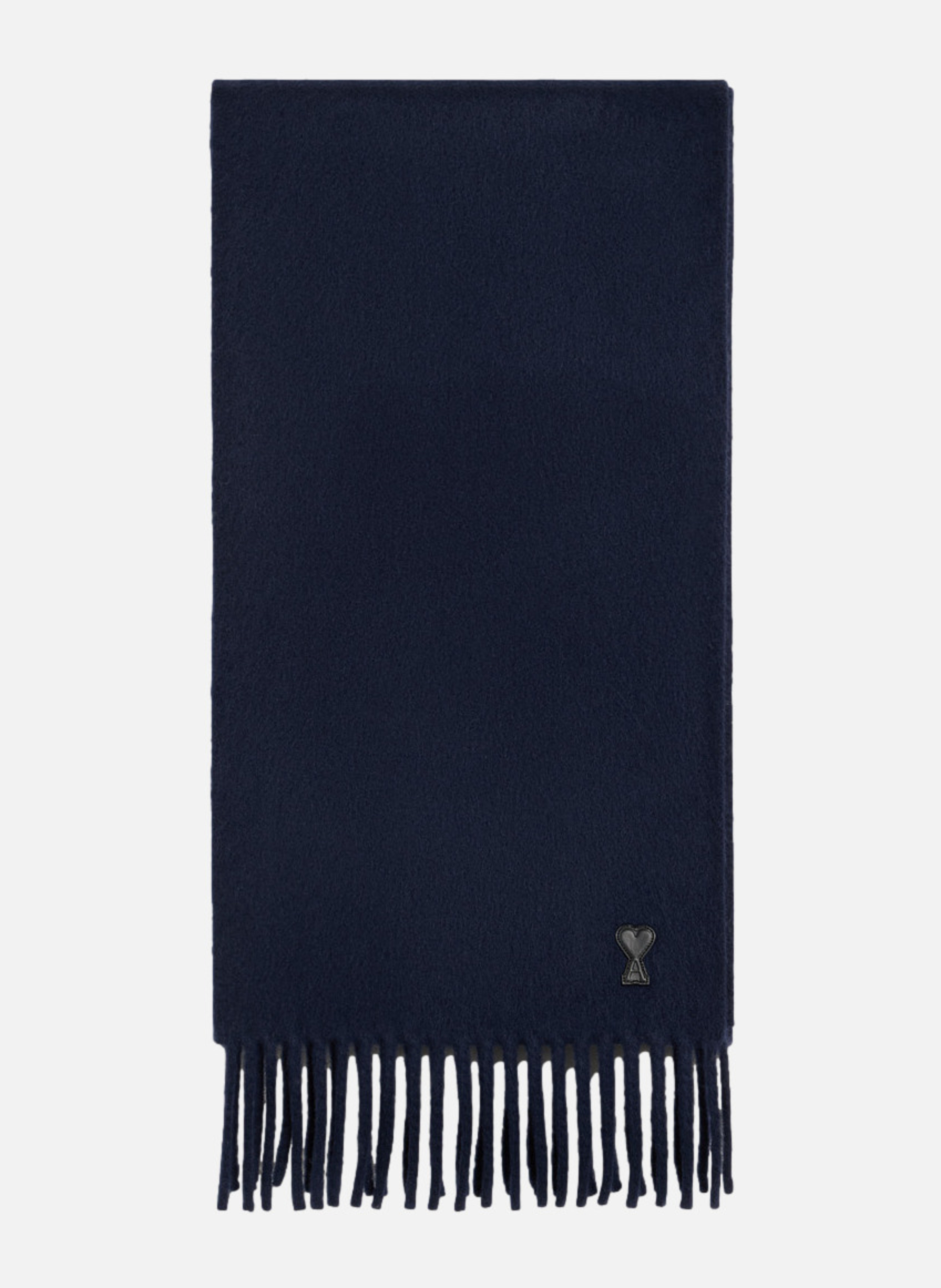 Echarpe patch en cuir ami de coeur unisexe AMI PARIS Bleu