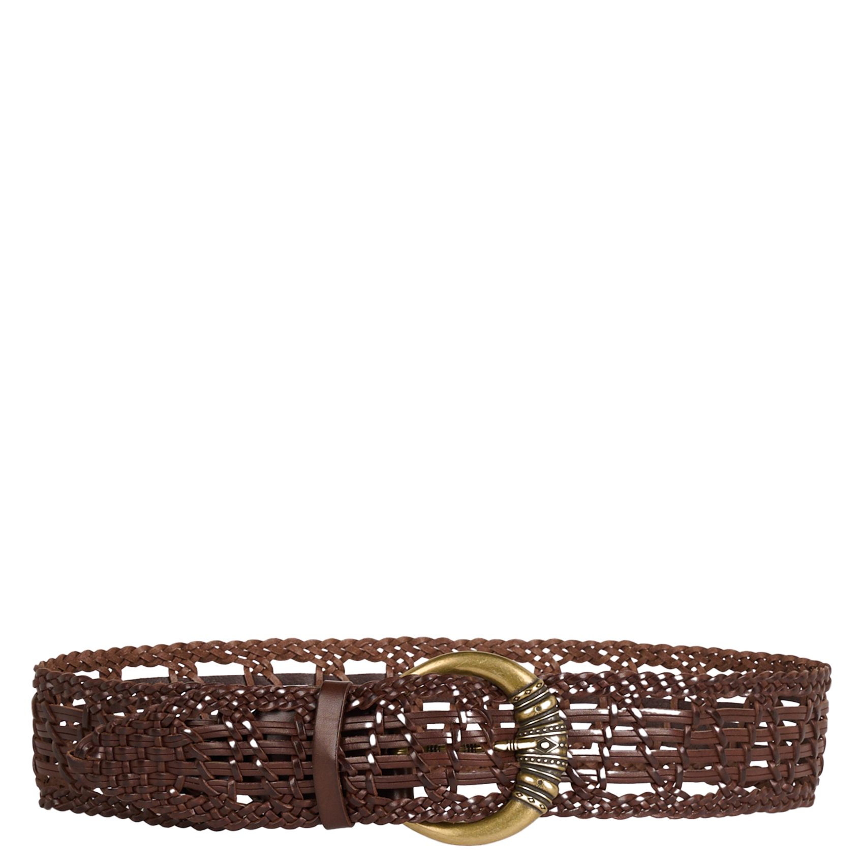 Ceinture en cuir blemence BA&SH Marron