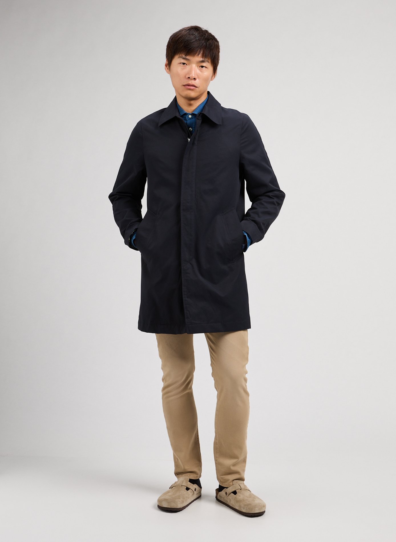 Light Mac Coat PAUL SMITH Blue