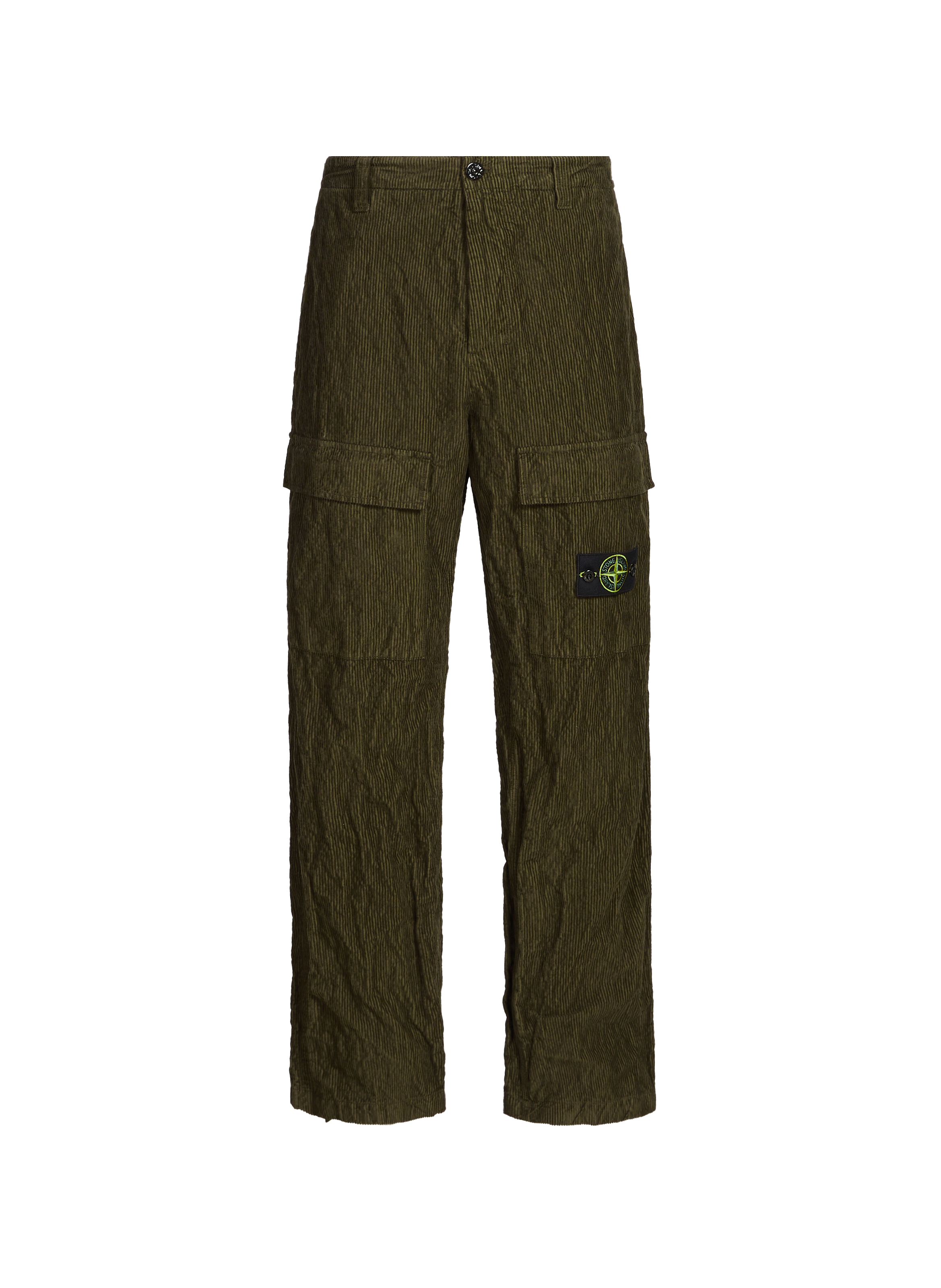 Pantalon cargo en coton mélangé STONE ISLAND Vert