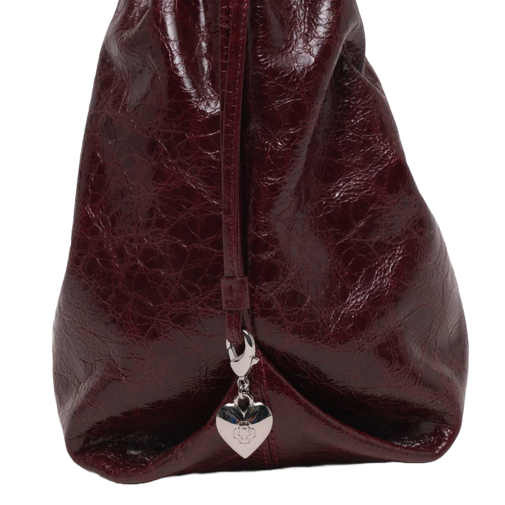 Sac porté épaule en cuir miss m cabas MAJE Rouge