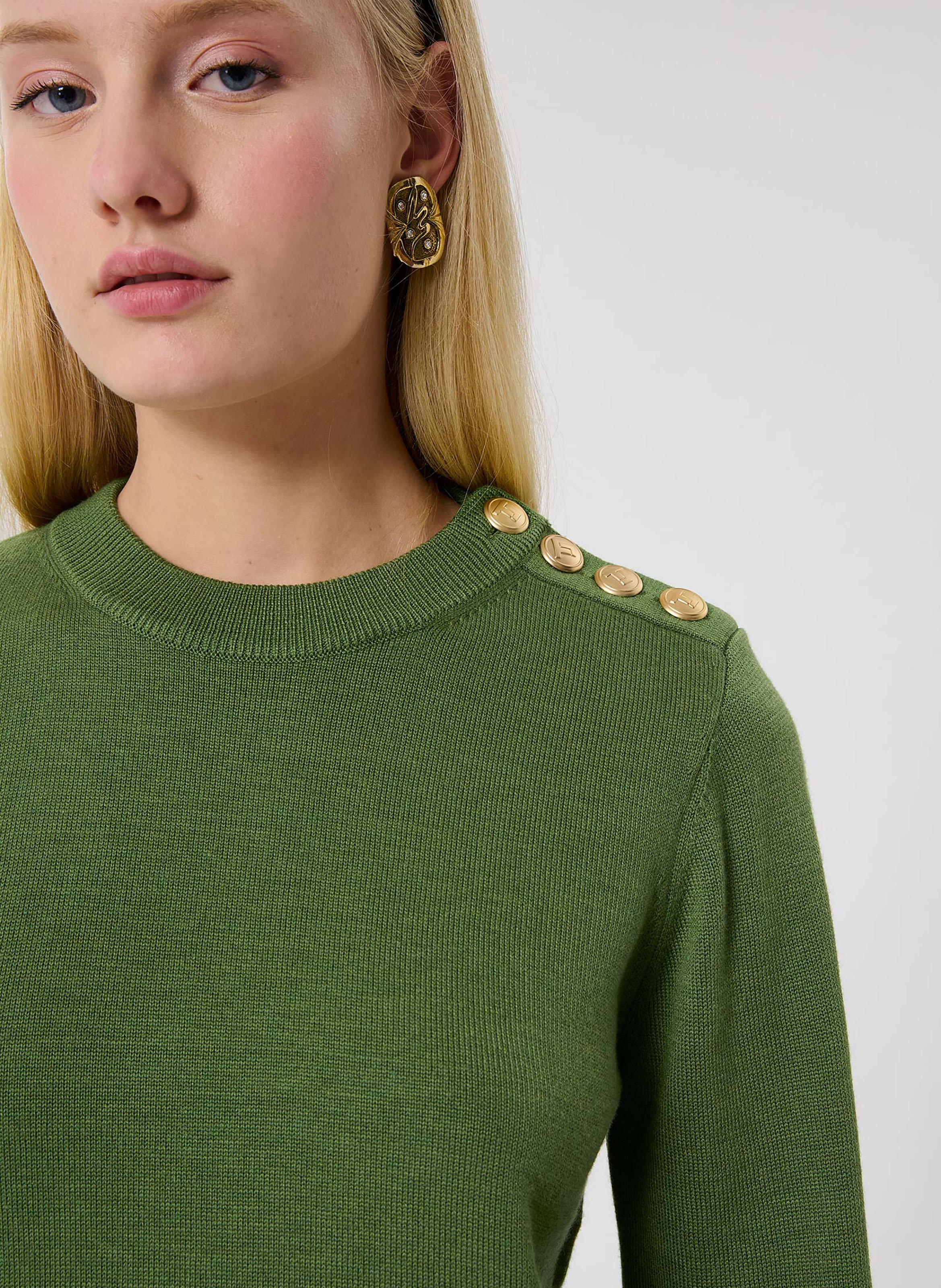 Pull prunette TARA JARMON Vert