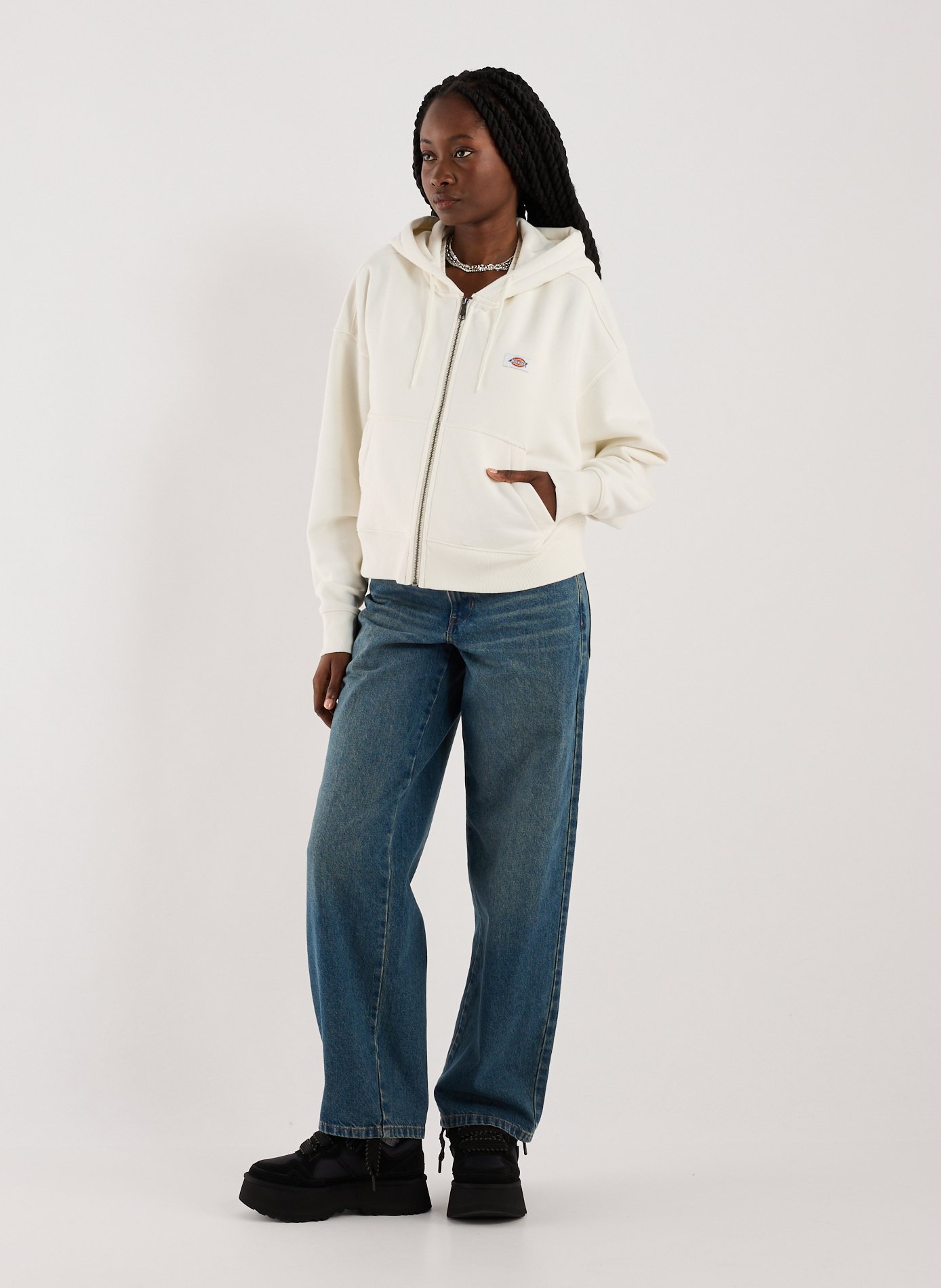 Hoodie in blended cotton DICKIES White