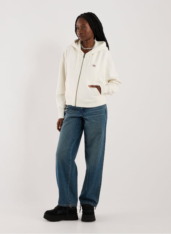 Hoodie in blended cotton | White by DICKIES Hoodie in blended cotton White