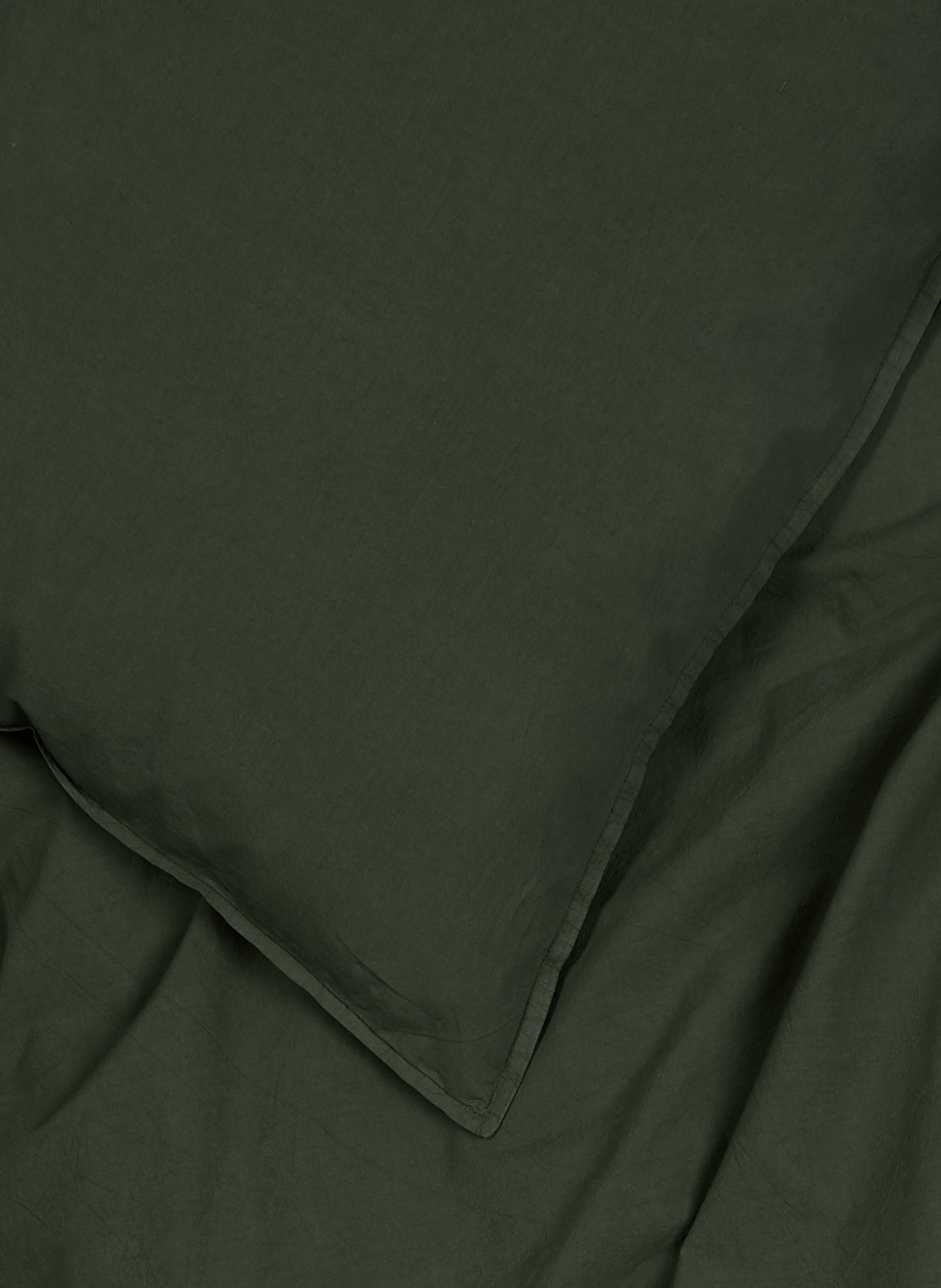 Housse de couette en percale lavée AU PRINTEMPS PARIS Vert