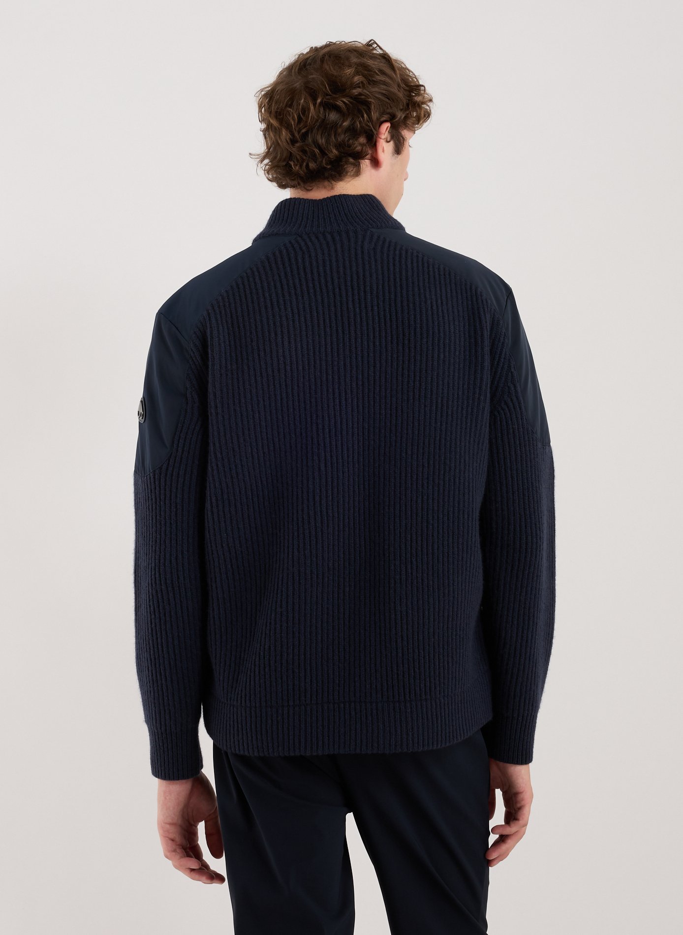 Wool blend jacket MOOSE KNUCKLES Blue