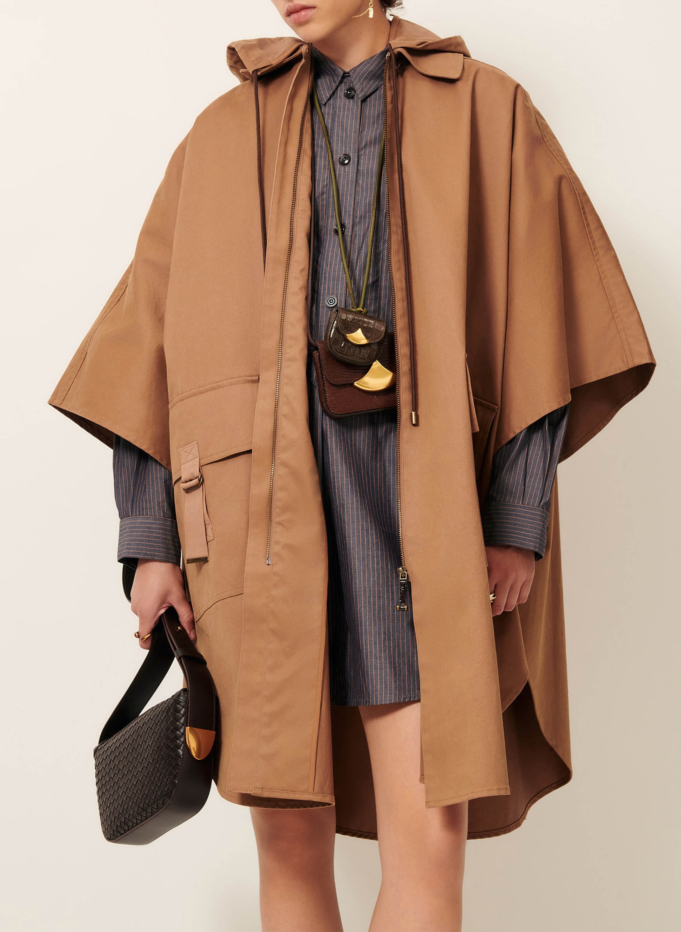 Cape oversize en coton castelwick SESSUN Beige