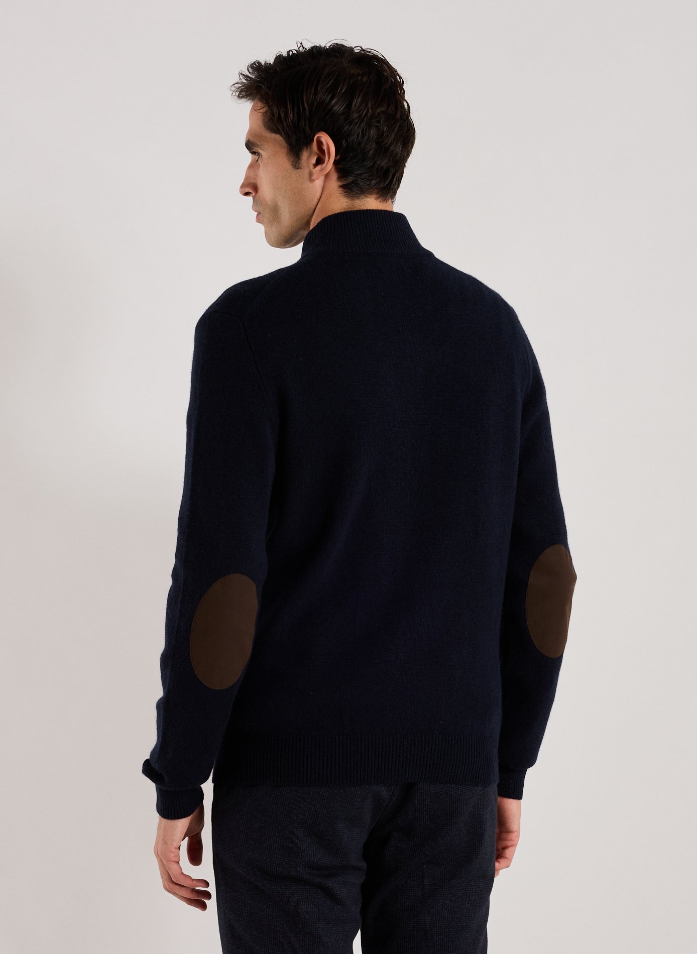 Fox patch cardigan HACKETT Blue