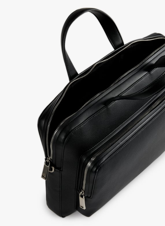 Porte-documents à bandoulière amovible | Noir by CALVIN KLEIN Porte-documents à bandoulière amovible Noir