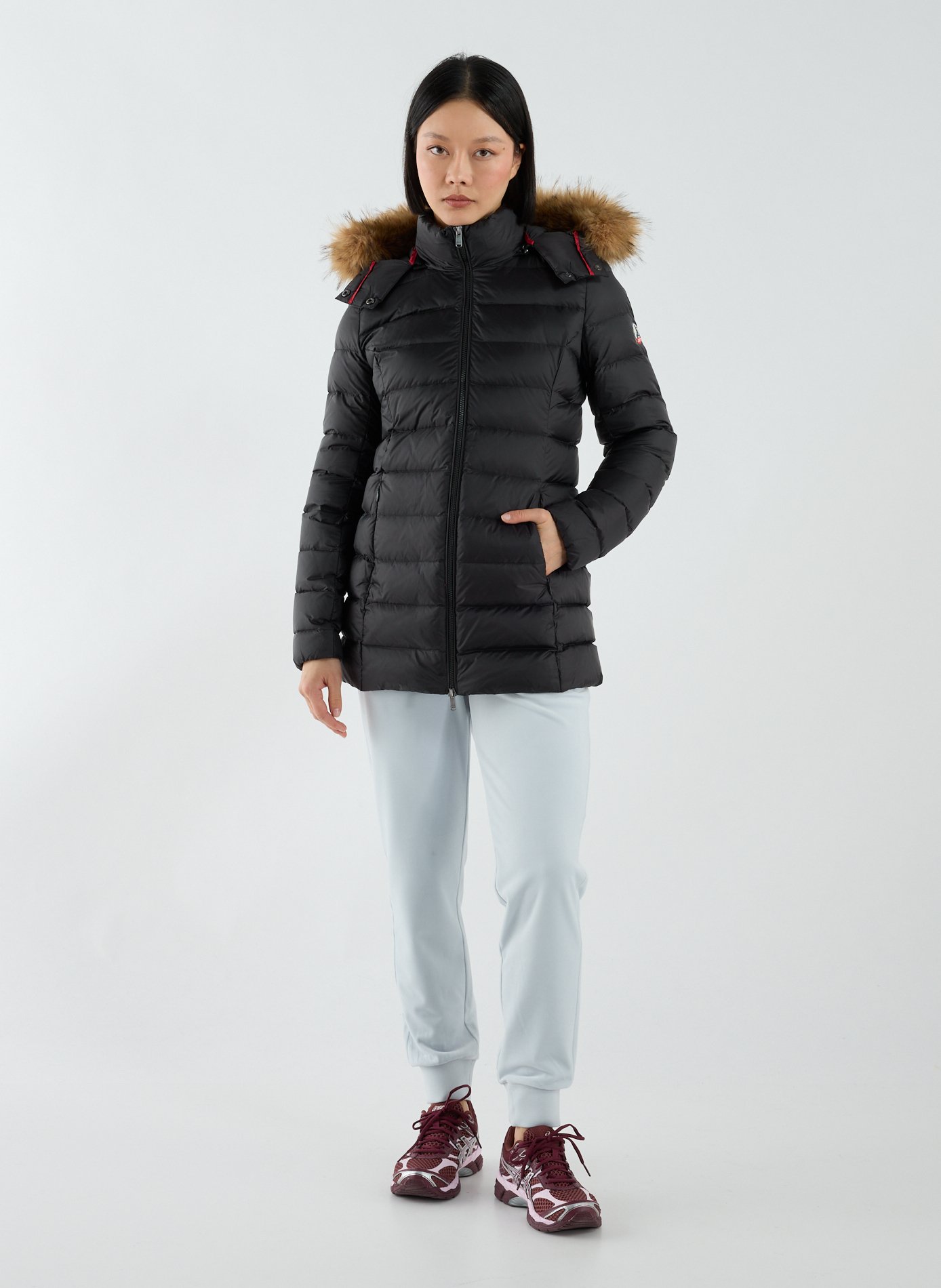 Velour track pants GUESS Beige