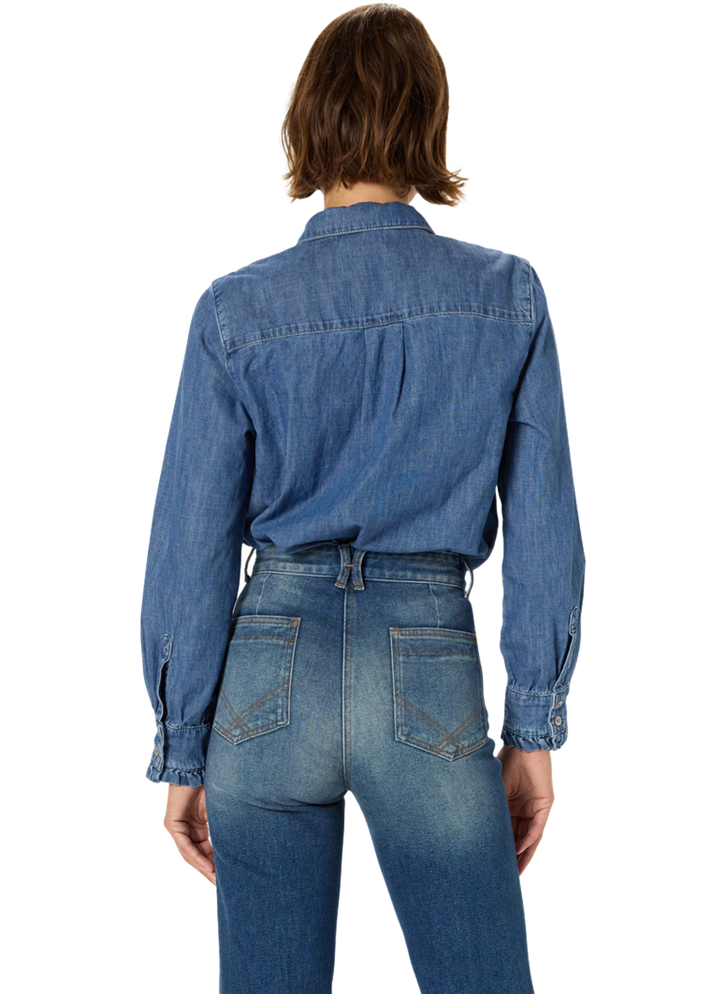 Chemise en jean à jabots - alia GERARD DAREL Bleu