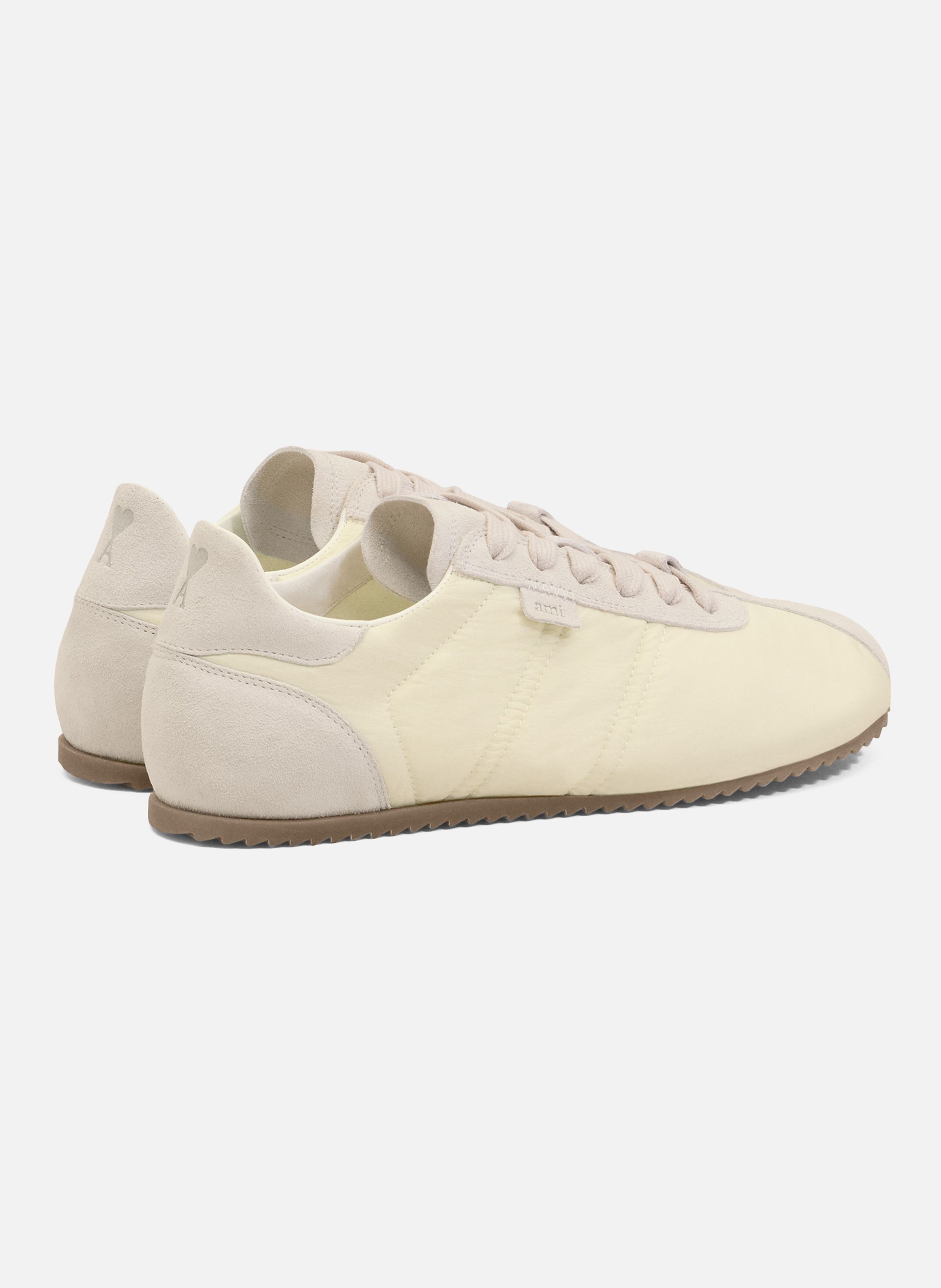 Sneakers soft unisexes en nylon AMI PARIS Blanc