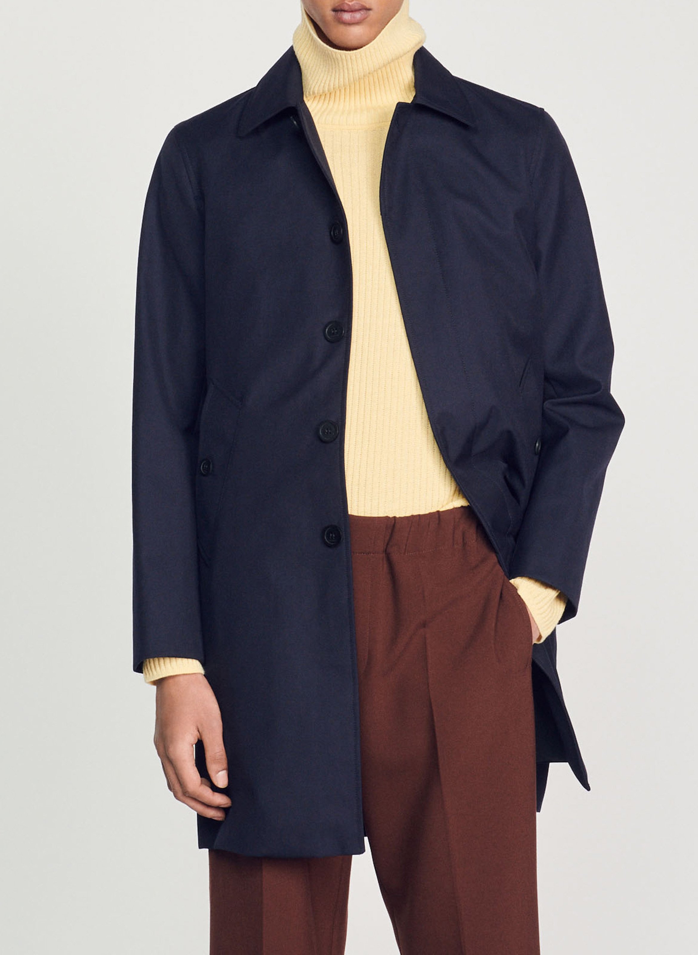 Imperméable droit SANDRO Bleu