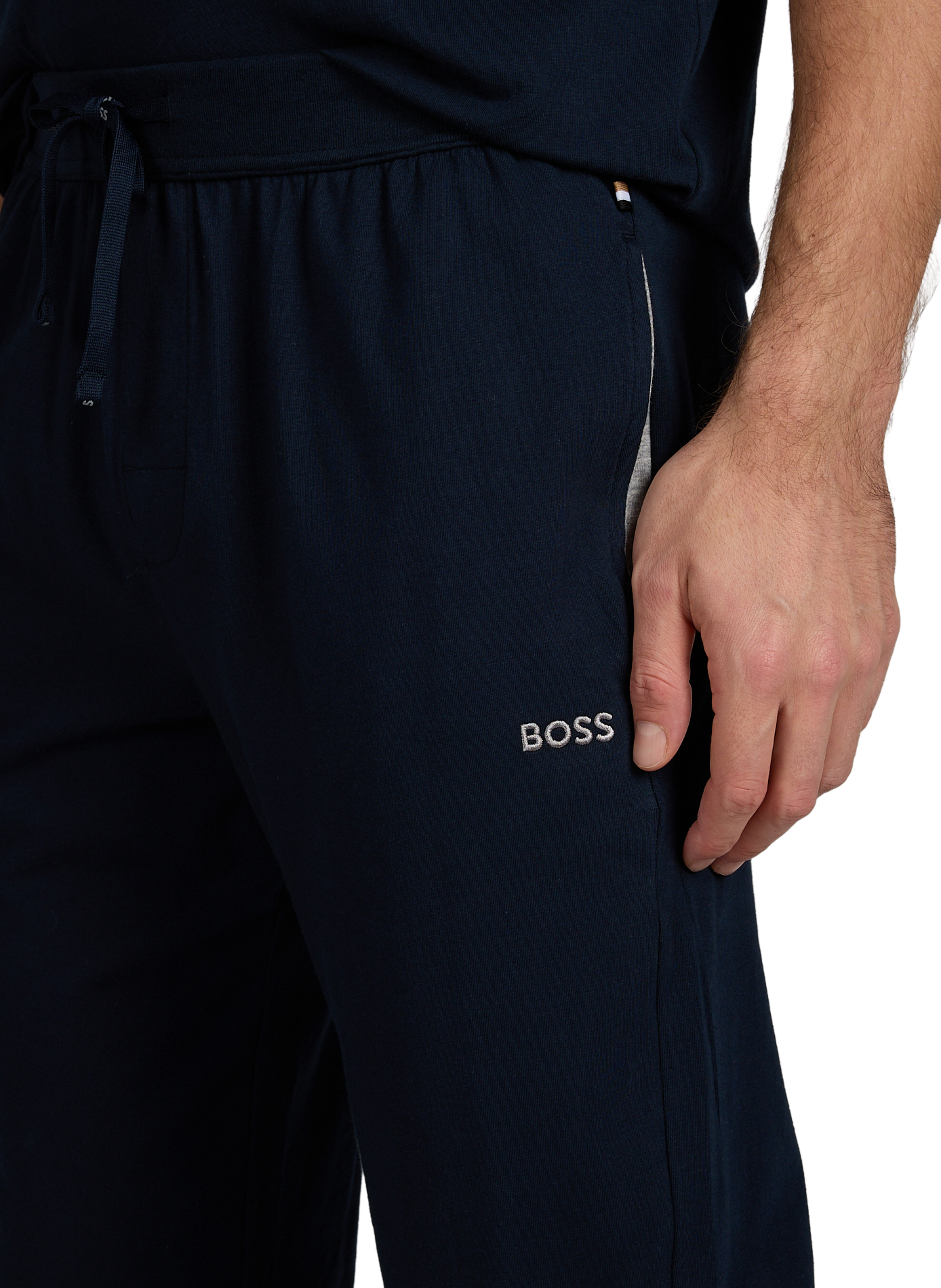 Straight cotton joggers BOSS Blue