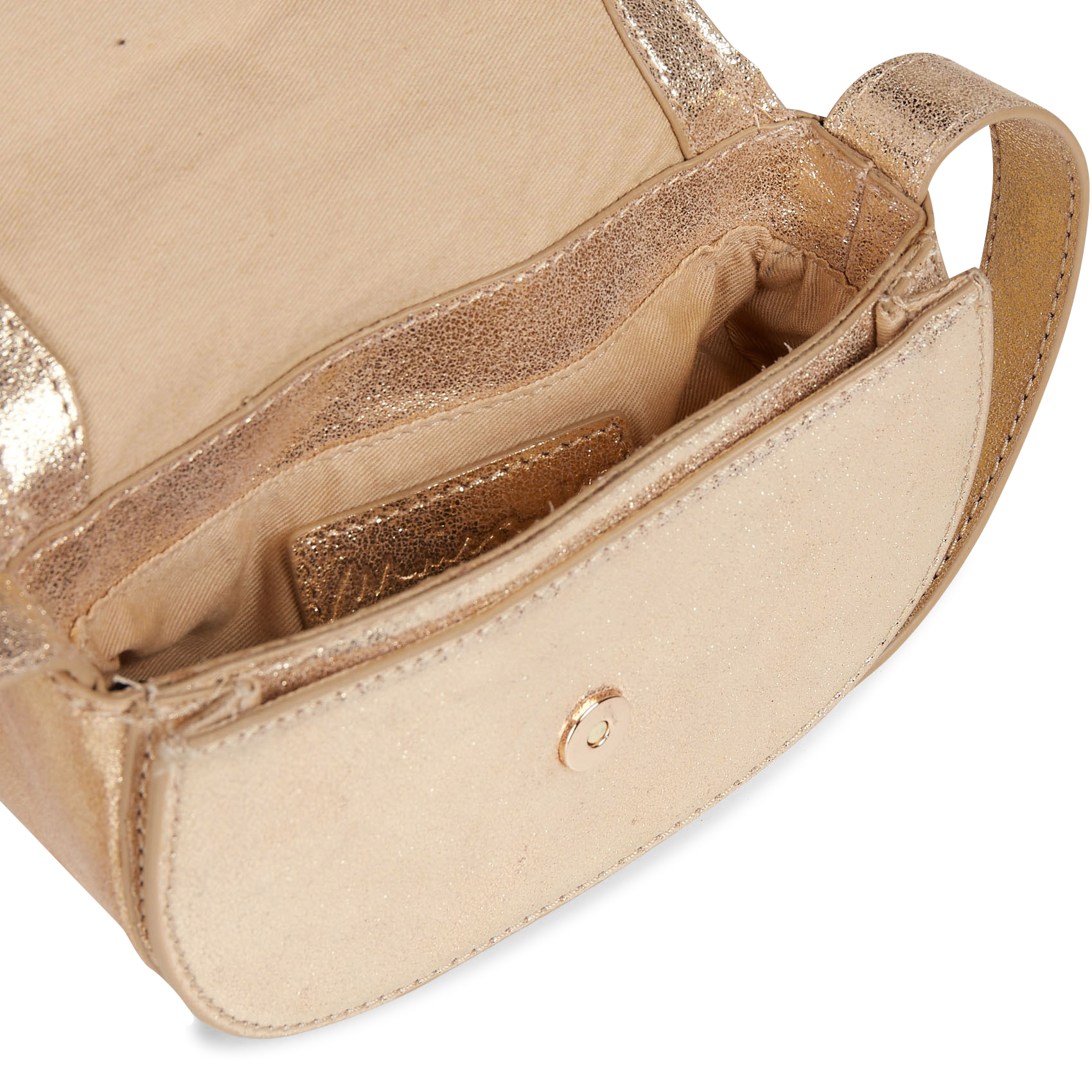 Sac bandoulière en cuir marius mini MAISON 123 Doré