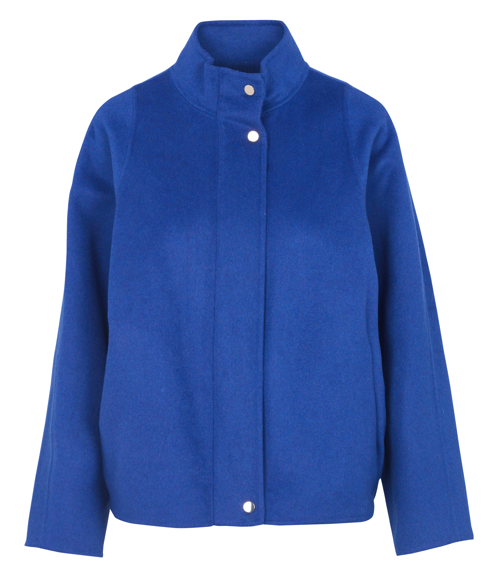 Manteau droit col montant zippé felicity MAISON 123 Bleu