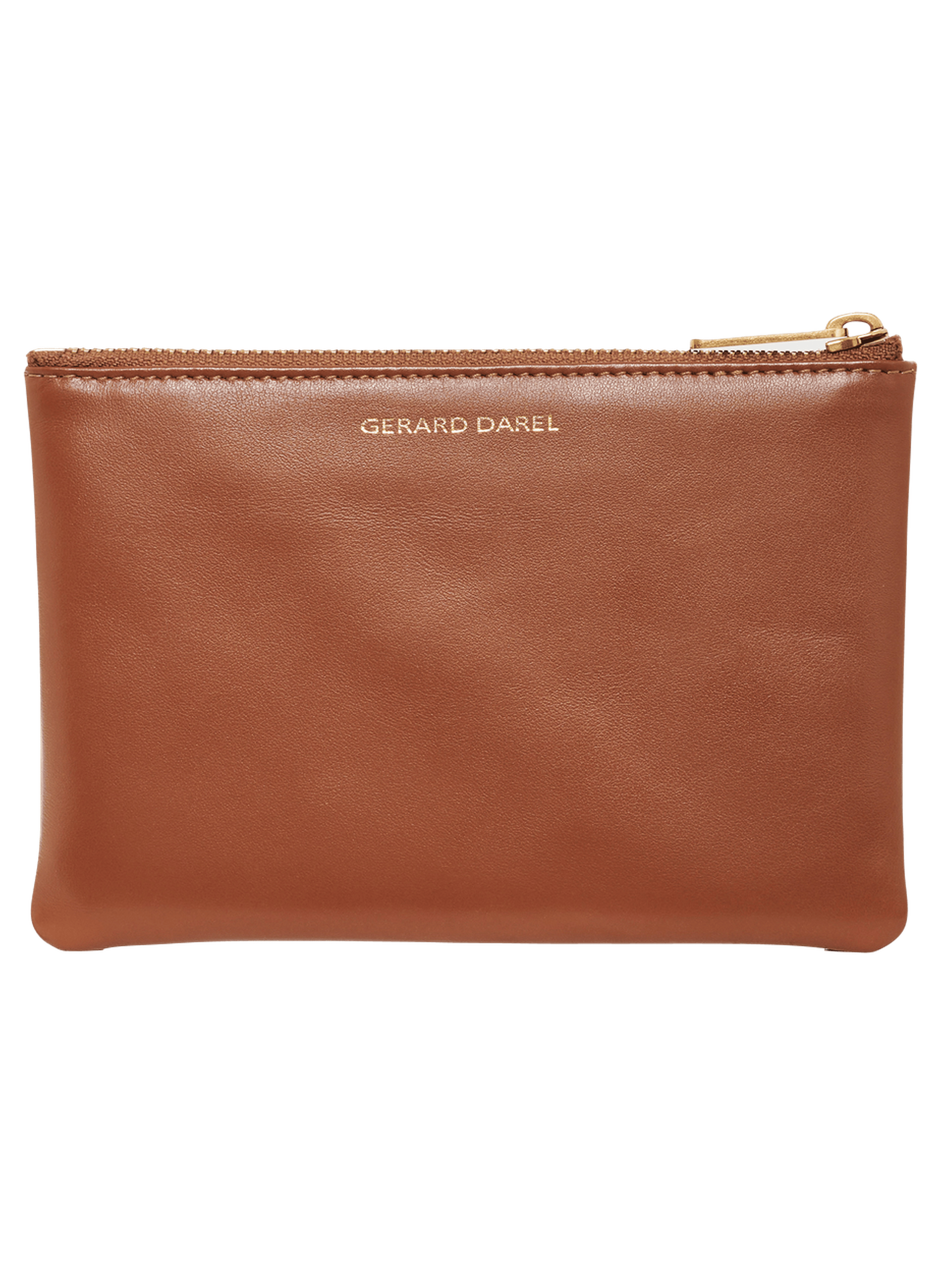 Trousse en cuir – pochette GERARD DAREL Marron